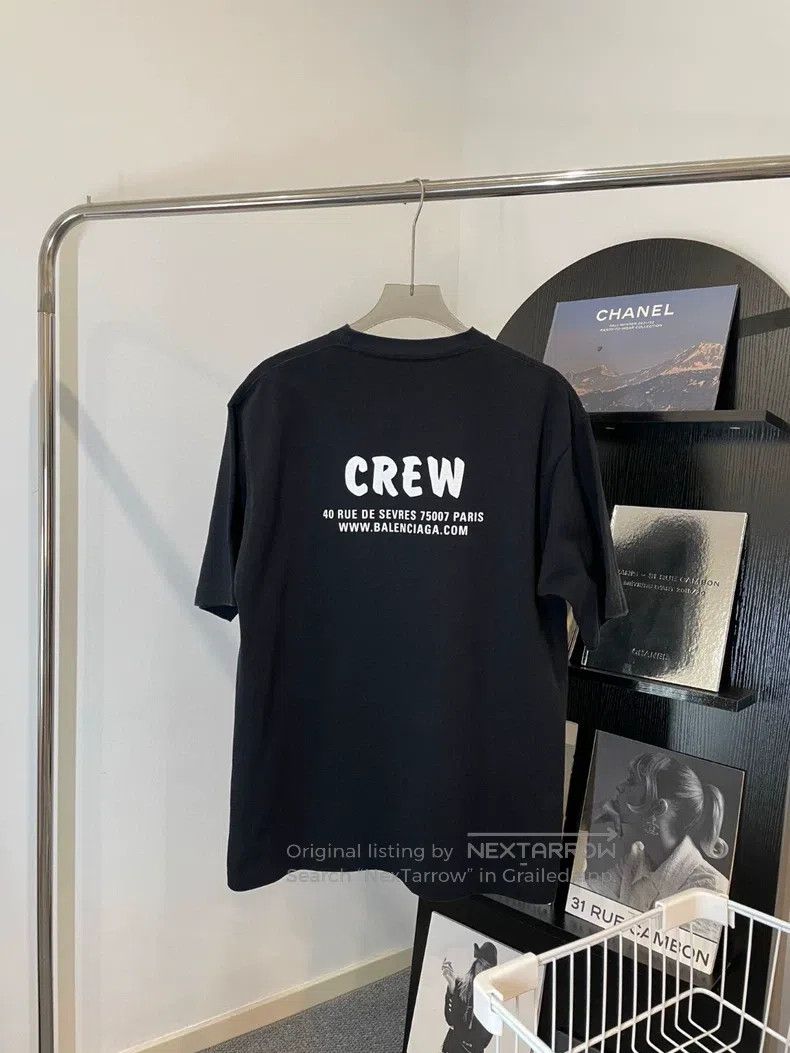 Balenciaga Balenciaga Crew alphabet print loose fit drop shoulder sho Size US S / EU 44-46 / 1 - 2 Thumbnail