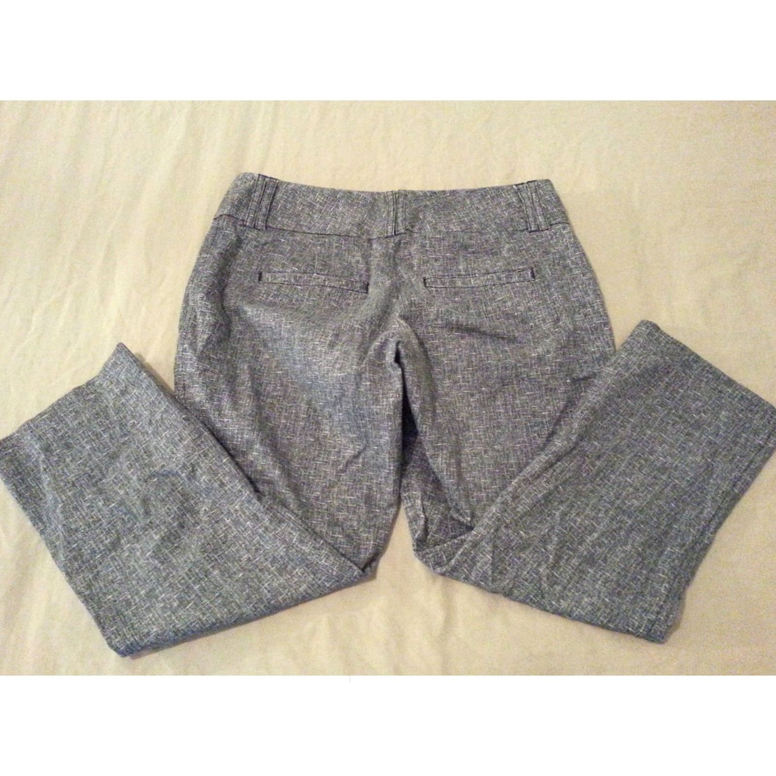 Express Womens Express Pants Dress Khaki Gray 0 28x22 Cotton Slim Capris Cropped Modern Size 25" / US 0 / IT 36 - 2 Thumbnail