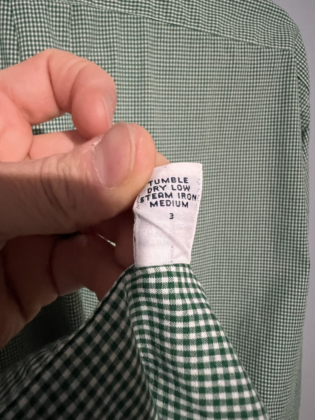 Polo Ralph Lauren Polo Ralph Lauren Blaire Men Sz M Green And White Checkered Size US M / EU 48-50 / 2 - 7 Thumbnail