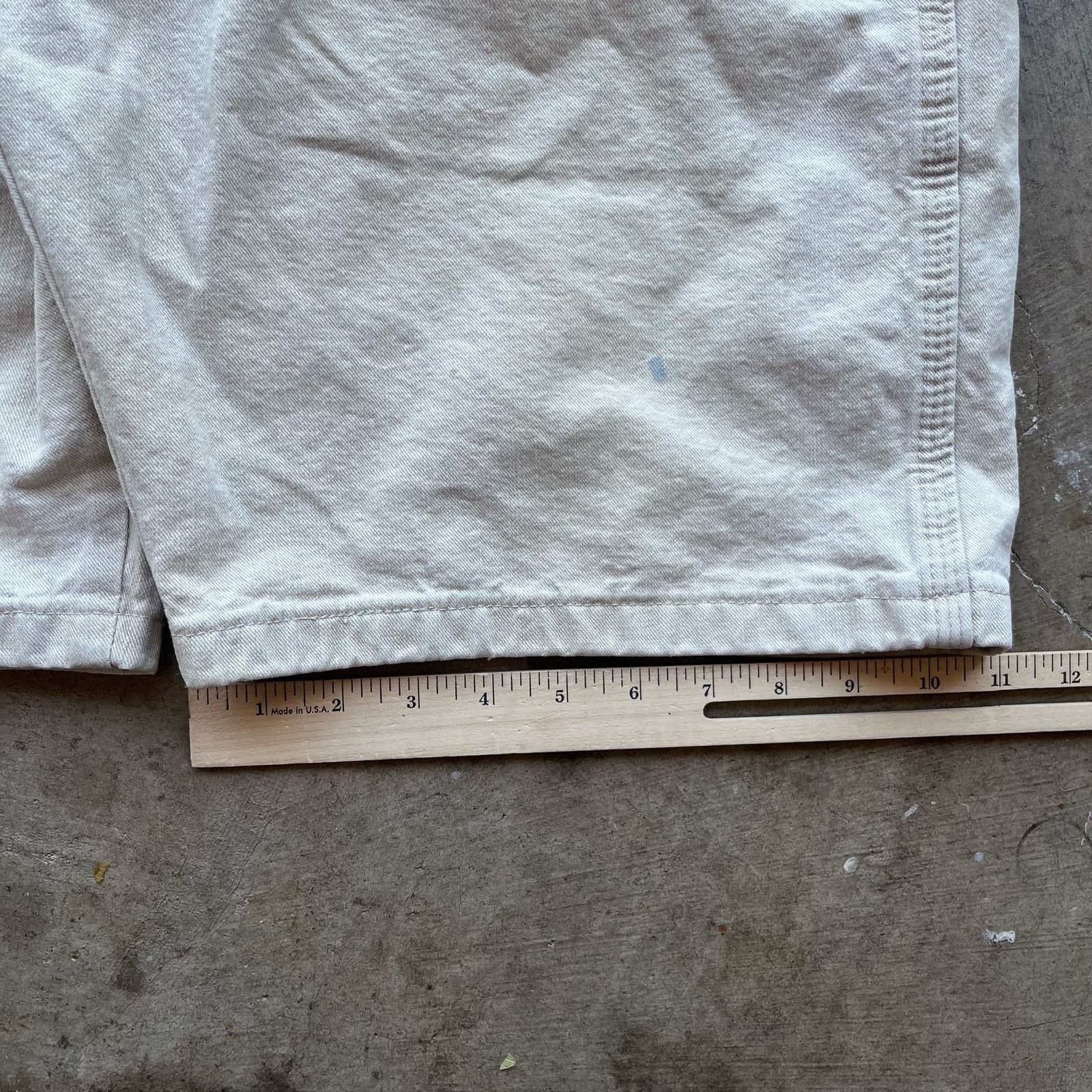 Vintage VINTAGE BAGGY CARHARTT SHORTS CREAM SZ 34 Size US 34 / EU 50 - 5 Thumbnail