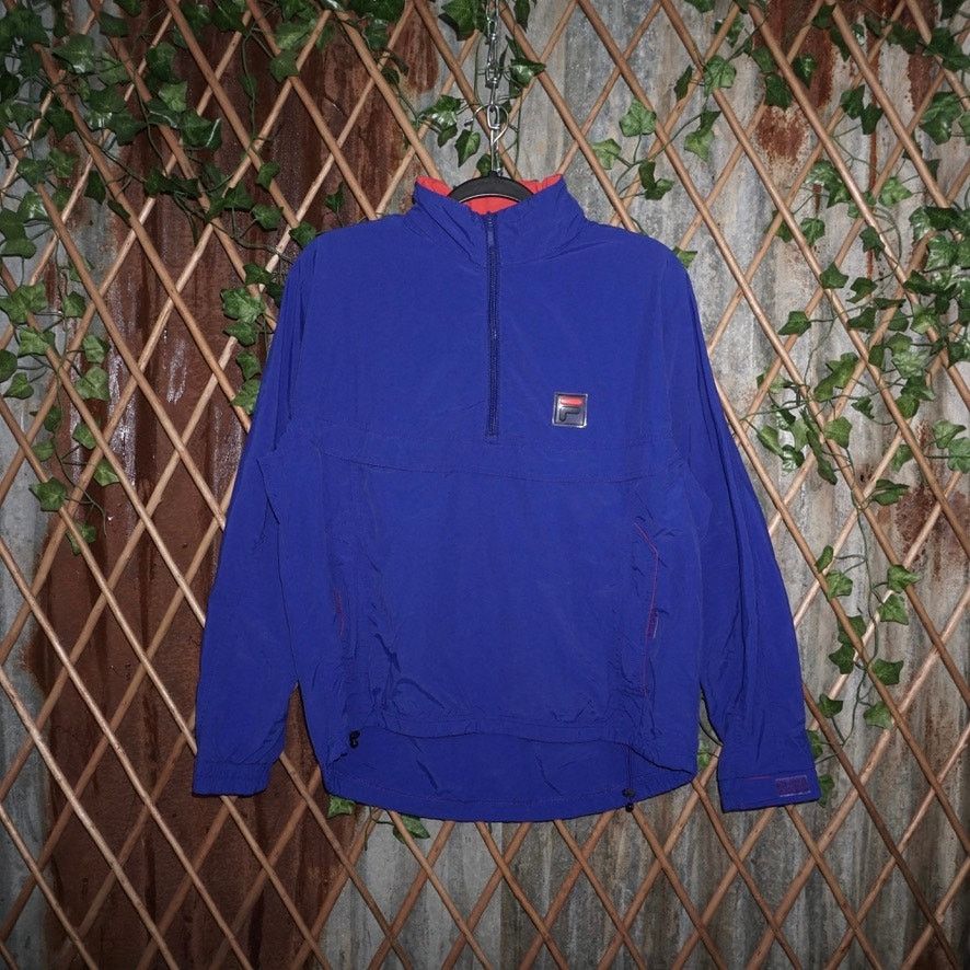 Fila Large - Vintage Y2K Fila 1/2 zip essential light windbreaker Size US L / EU 52-54 / 3 - 1 Thumbnail