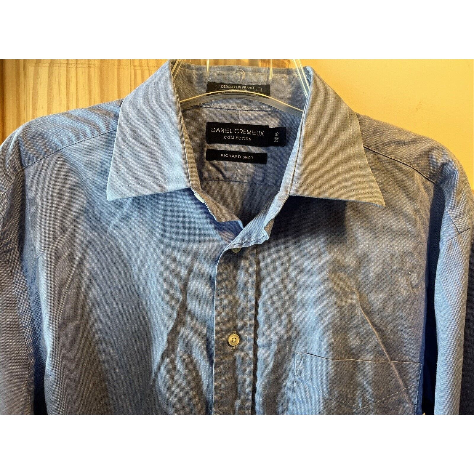 Daniel Cremieux Daniel Cremieux Men’s 16 35 blue LS cotton richard shirt Size US L / EU 52-54 / 3 - 7 Thumbnail