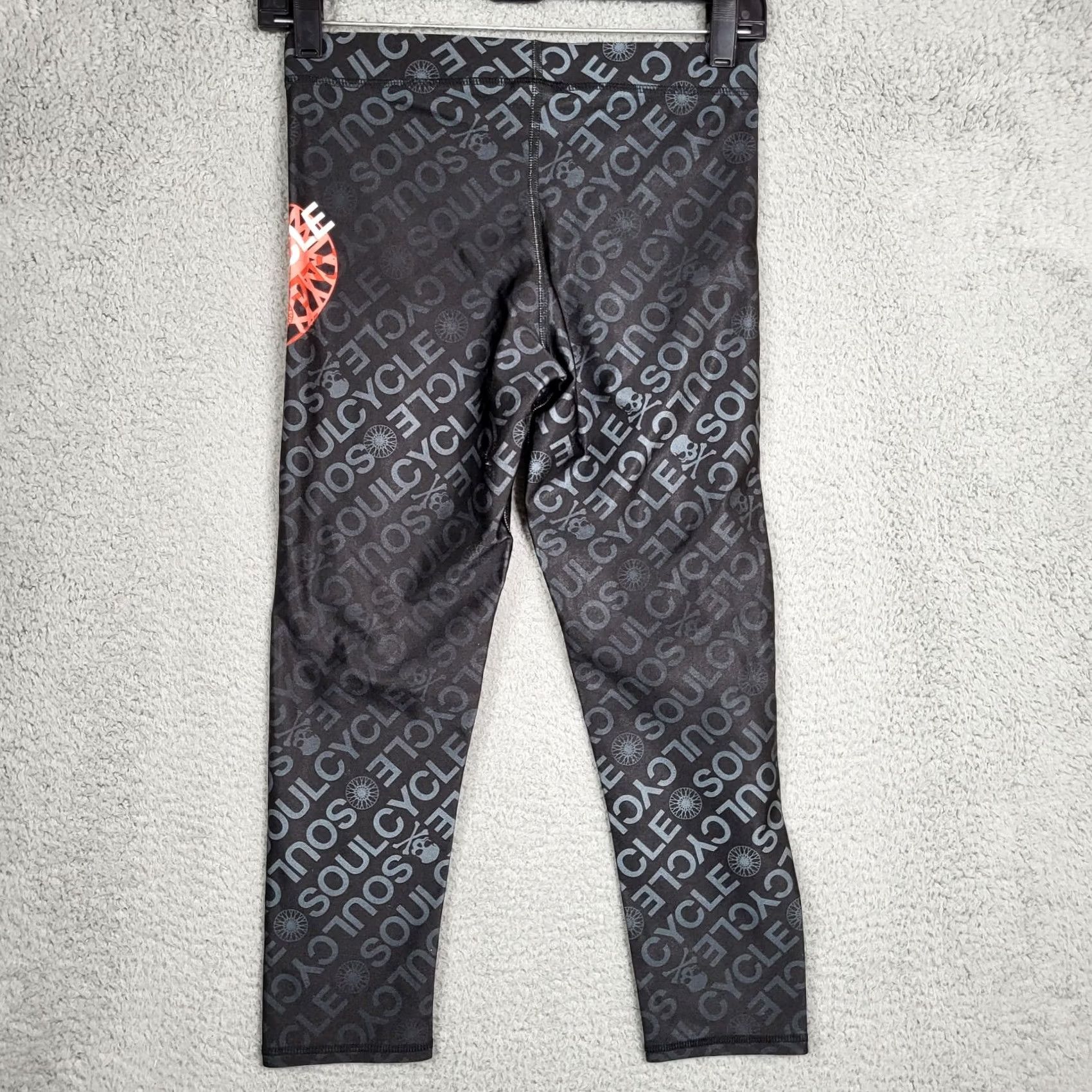Terez Terez Women’s Black Logo Printed Spellout Capris Size S Capri Leggings Size 28" / US 6 / IT 42 - 2 Thumbnail