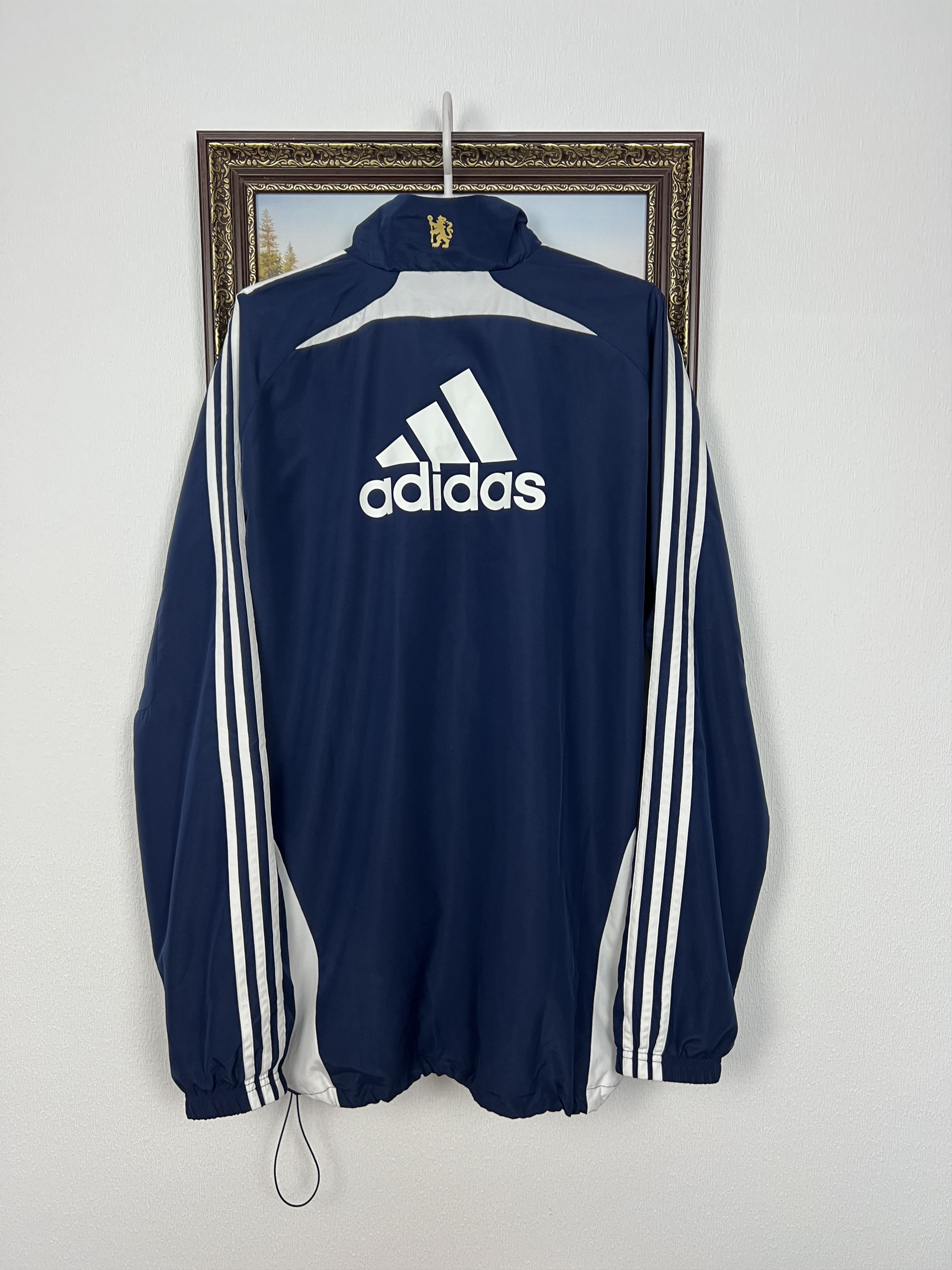 Adidas Vintage Adidas Chelsea Football Jacket Soccer Blue Train Size US XXL / EU 58 / 5 - 12 Thumbnail