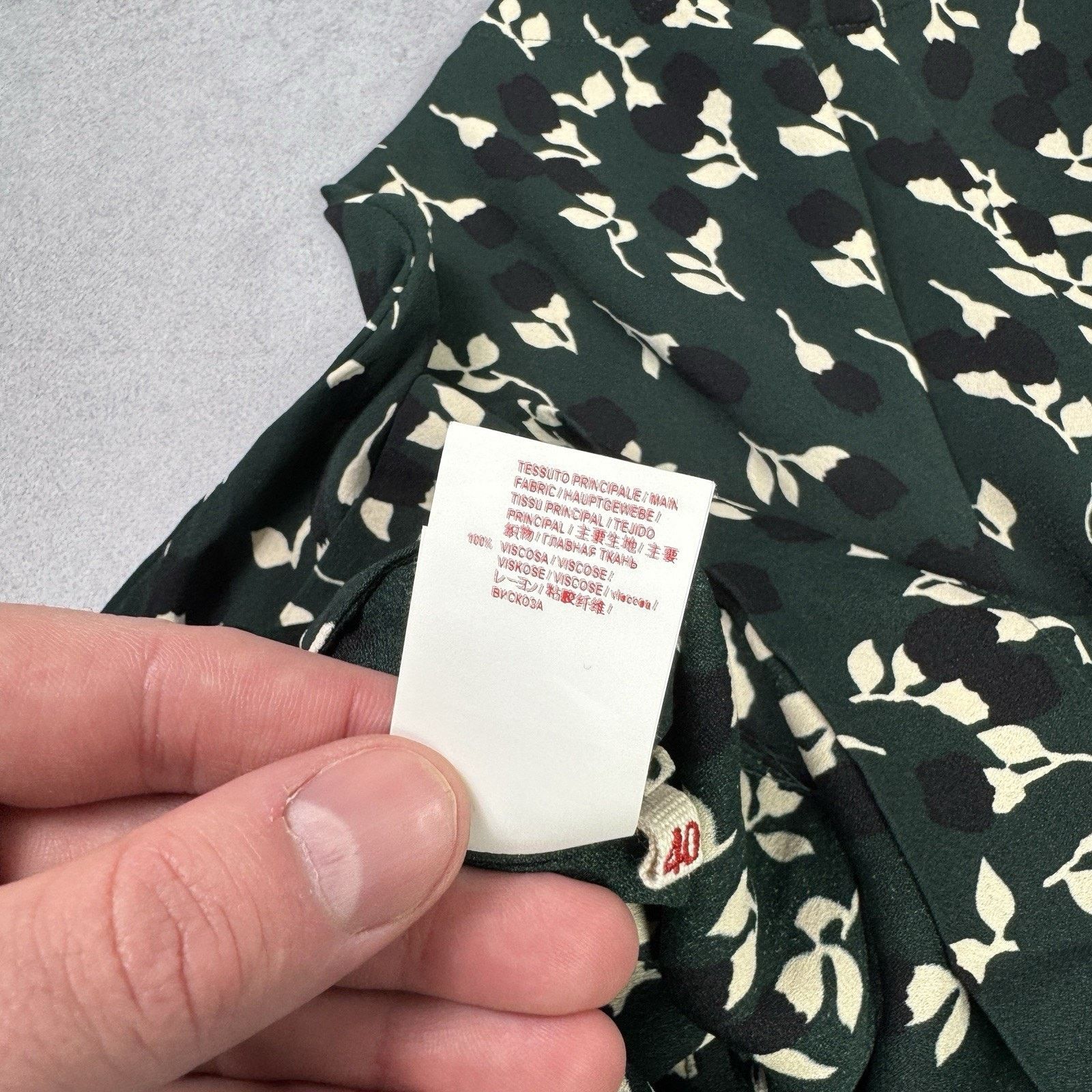 Marni Marni Green White Print Viscose Top Blouse Size 40 Size S / US 4 / IT 40 - 13 Thumbnail