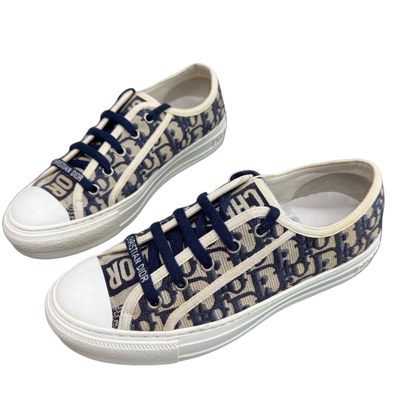 Dior Dior Oblique Low-Top Sneakers Size 37.5 Size US 7.5 / IT 37.5 - 1 Thumbnail