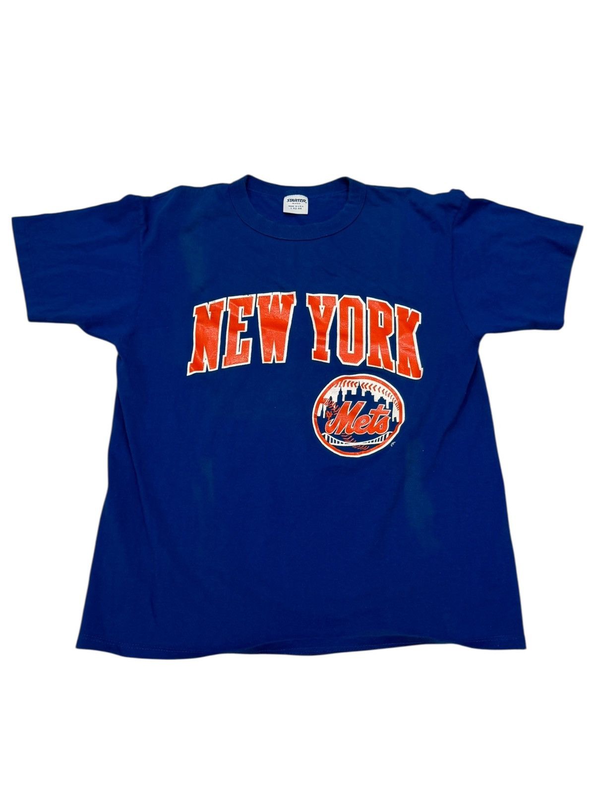 MLB Vintage 90s MLB New York Mets Starter T Shirt Size US XL / EU 56 / 4 - 1 Thumbnail