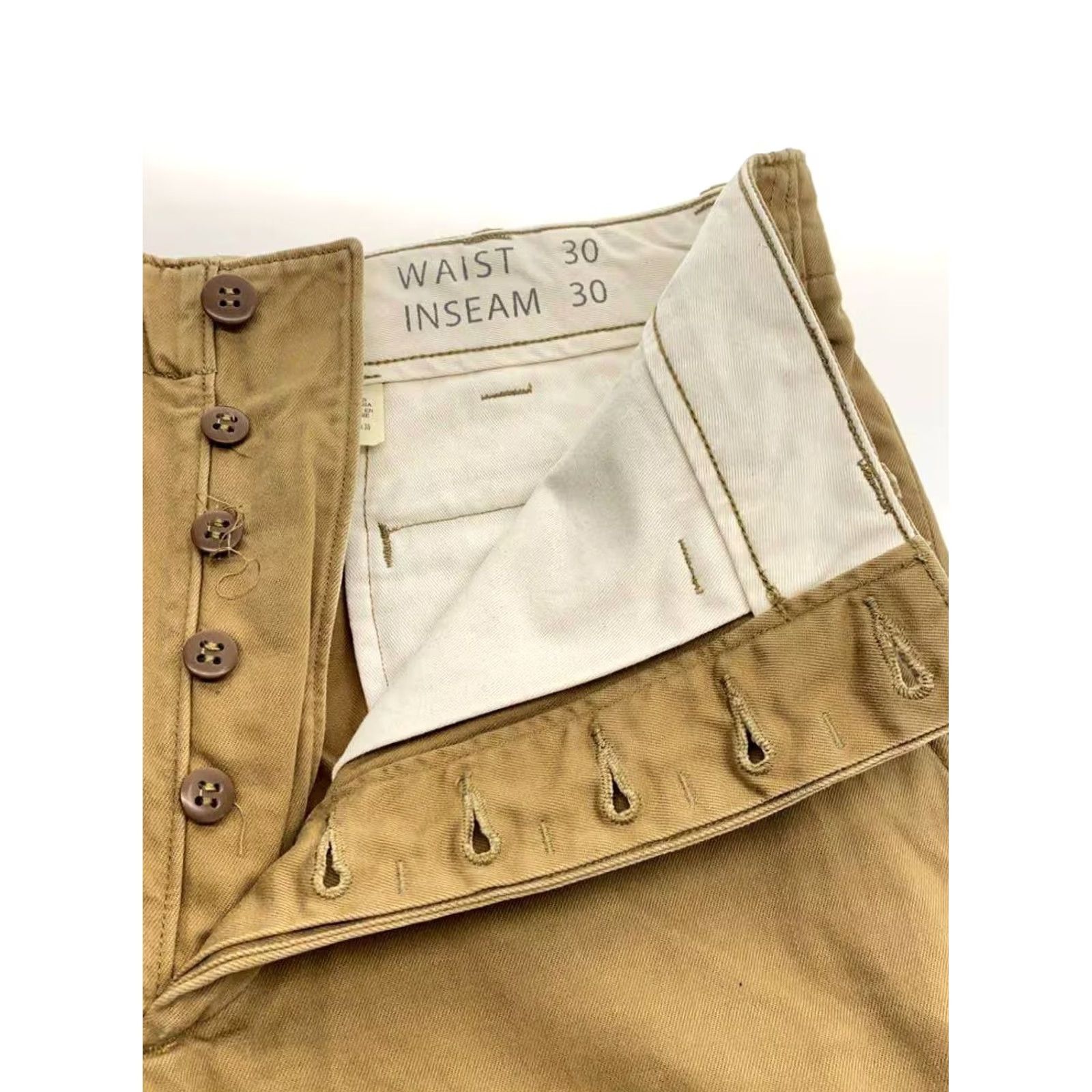 Ralph Lauren RRL Ralph Lauren Pants Size 30×30 Camel Cotton Military Men's good condition Size US 30 / EU 46 - 3 Thumbnail