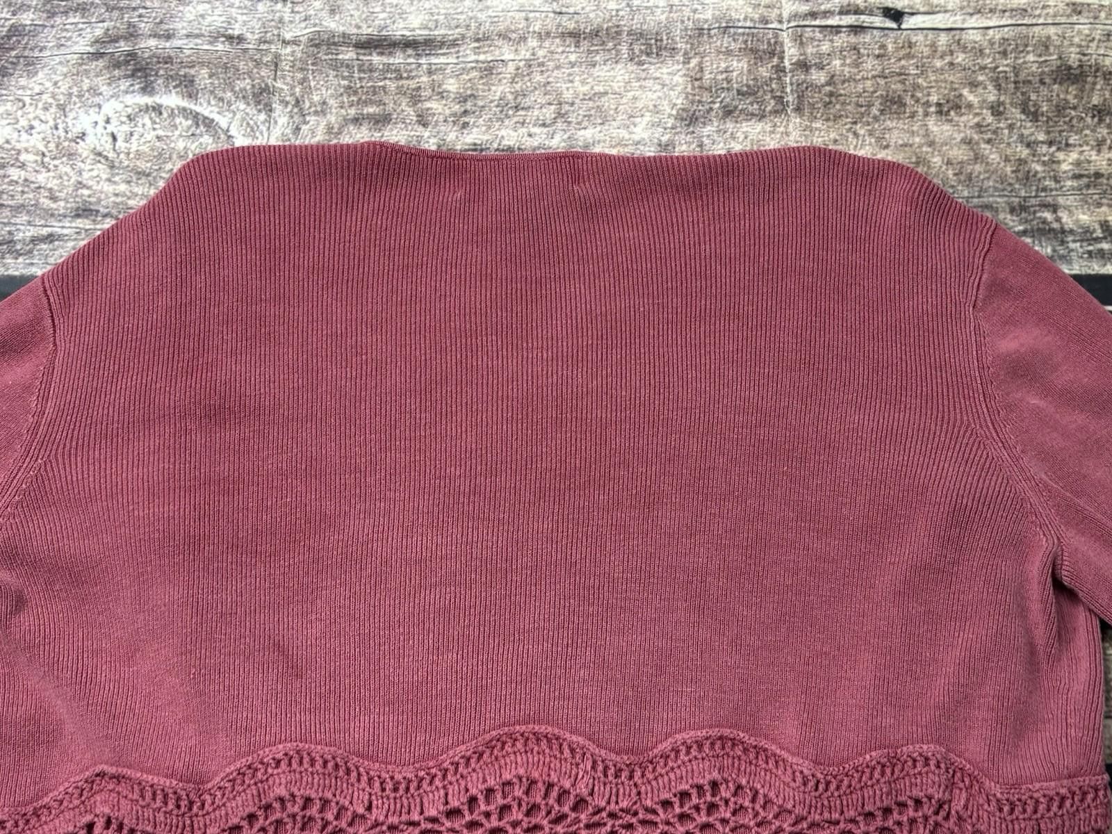 Alfani VTG Alfani Cardigan Sweater Womens MP Silk Open Knit Clasp Size M / US 6-8 / IT 42-44 - 8 Thumbnail