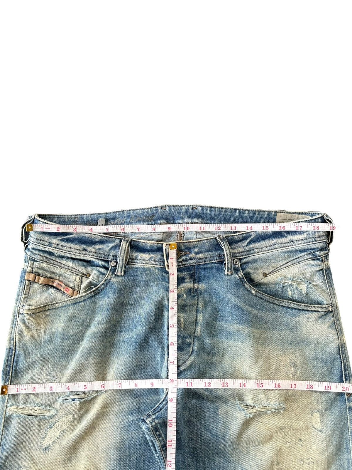Diesel Vintage Italy Diesel Belther Mud Wash Distressed Jeans Size US 37 - 7 Thumbnail