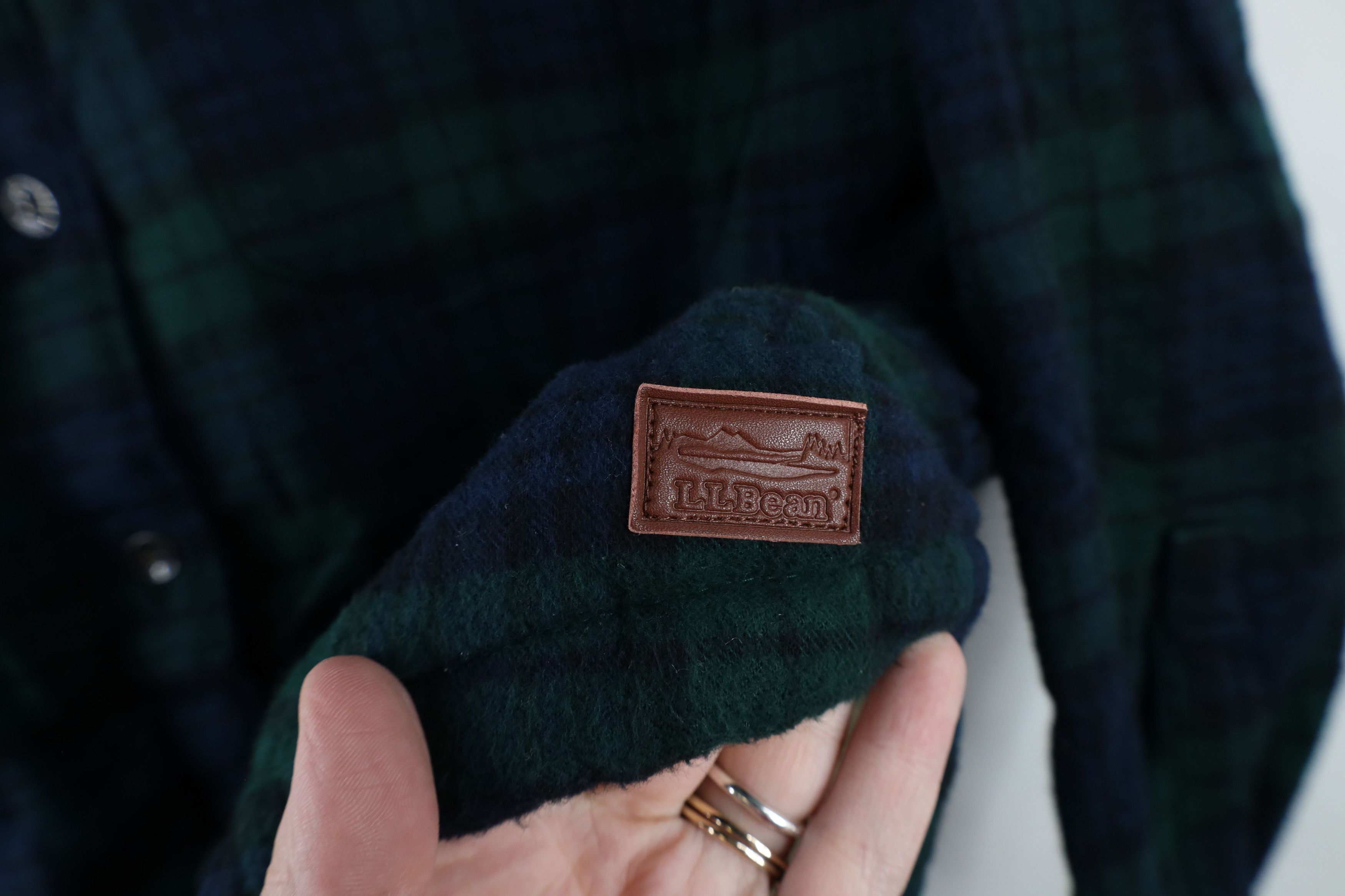L.L. Bean × Vintage Vintage LL Bean Fit Fleece Lined Flannel Shirt Jacket Plaid Size L / US 10 / IT 46 - 4 Thumbnail