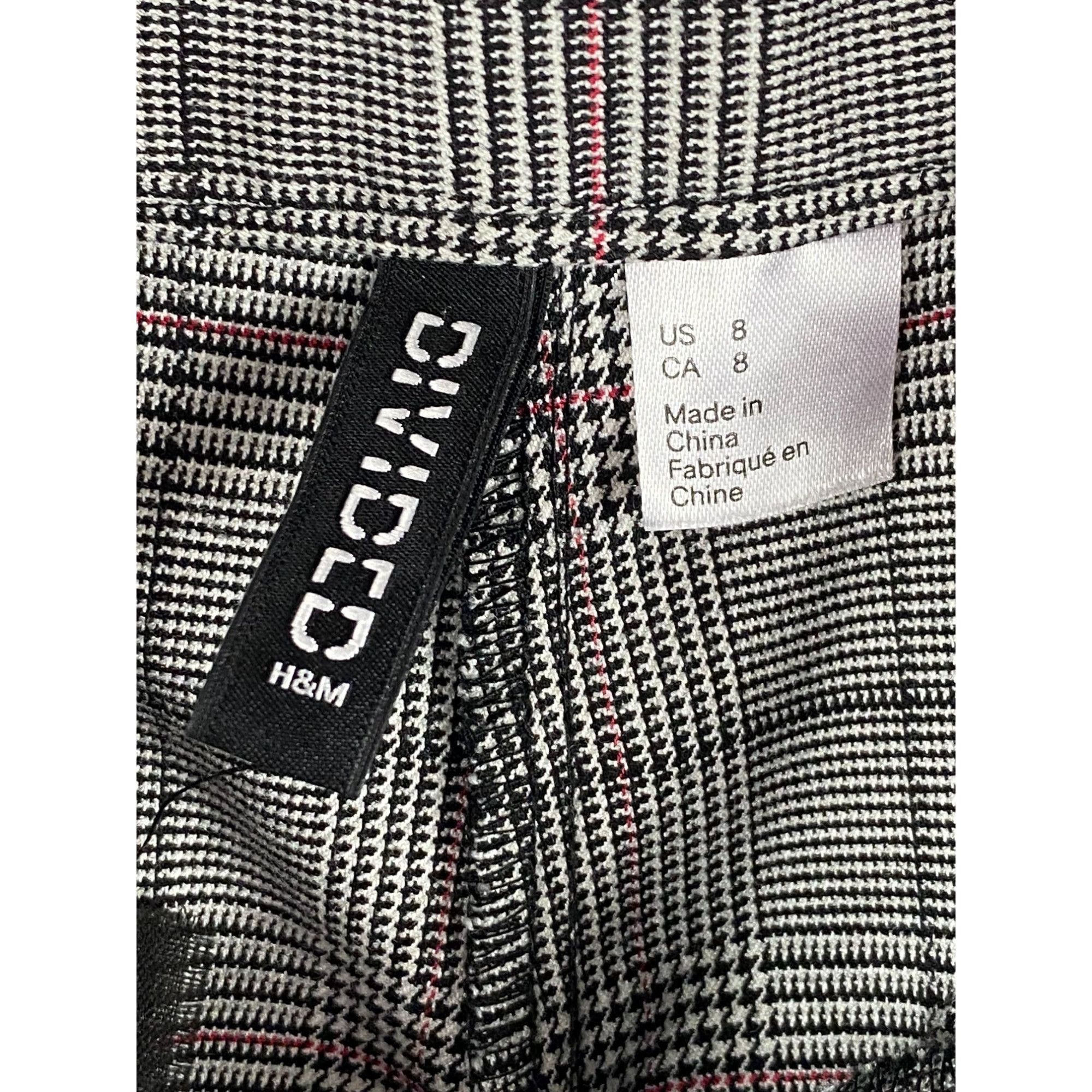 H&M H&M Divided Casual Plaid Pleated Dress Pants Size 8 30x26 Wo Size 30" / US 8 / IT 44 - 3 Thumbnail