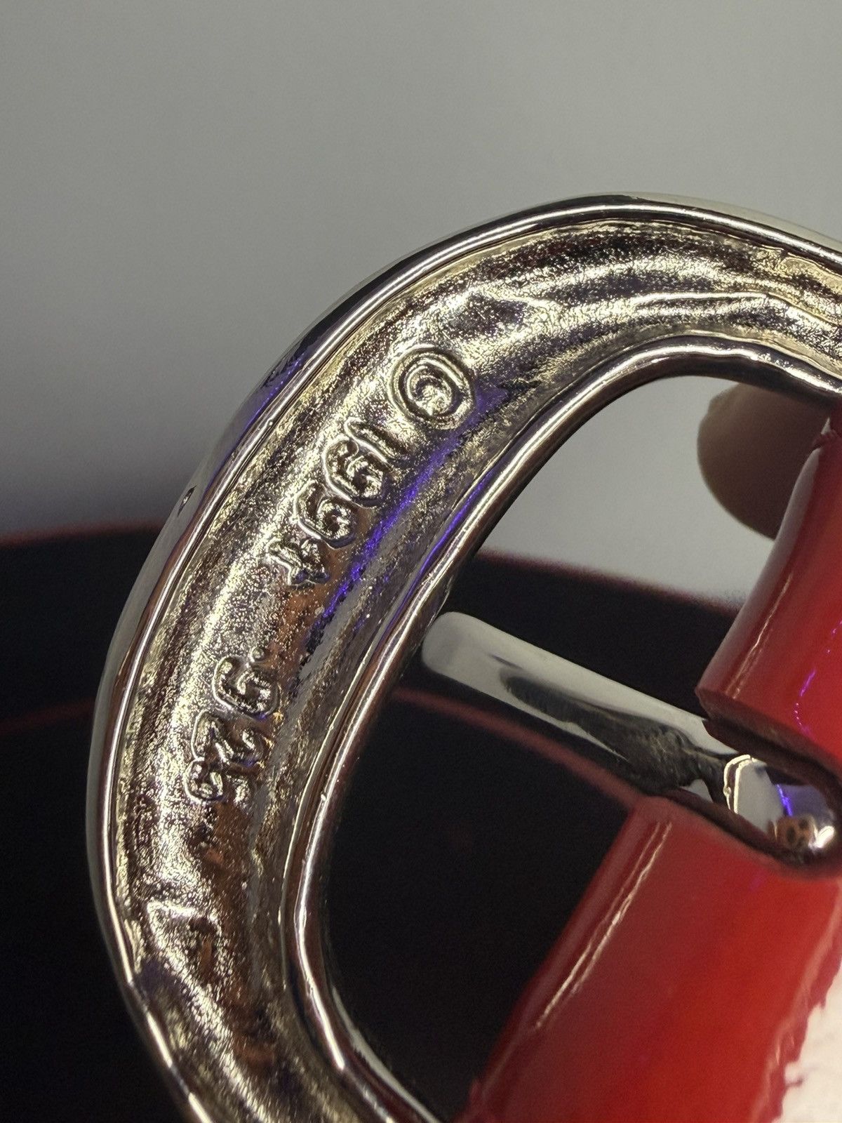 Chrome Hearts Chrome Hearts Patent Red Studded Gunslinger Belt Size 36 - 7 Thumbnail