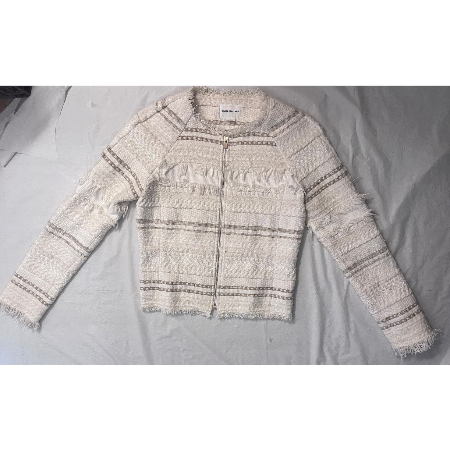 Club Monaco Club Monaco Blazer collarless jacket Front Zip Size: 4 Size S / US 4 / IT 40 - 2 Thumbnail