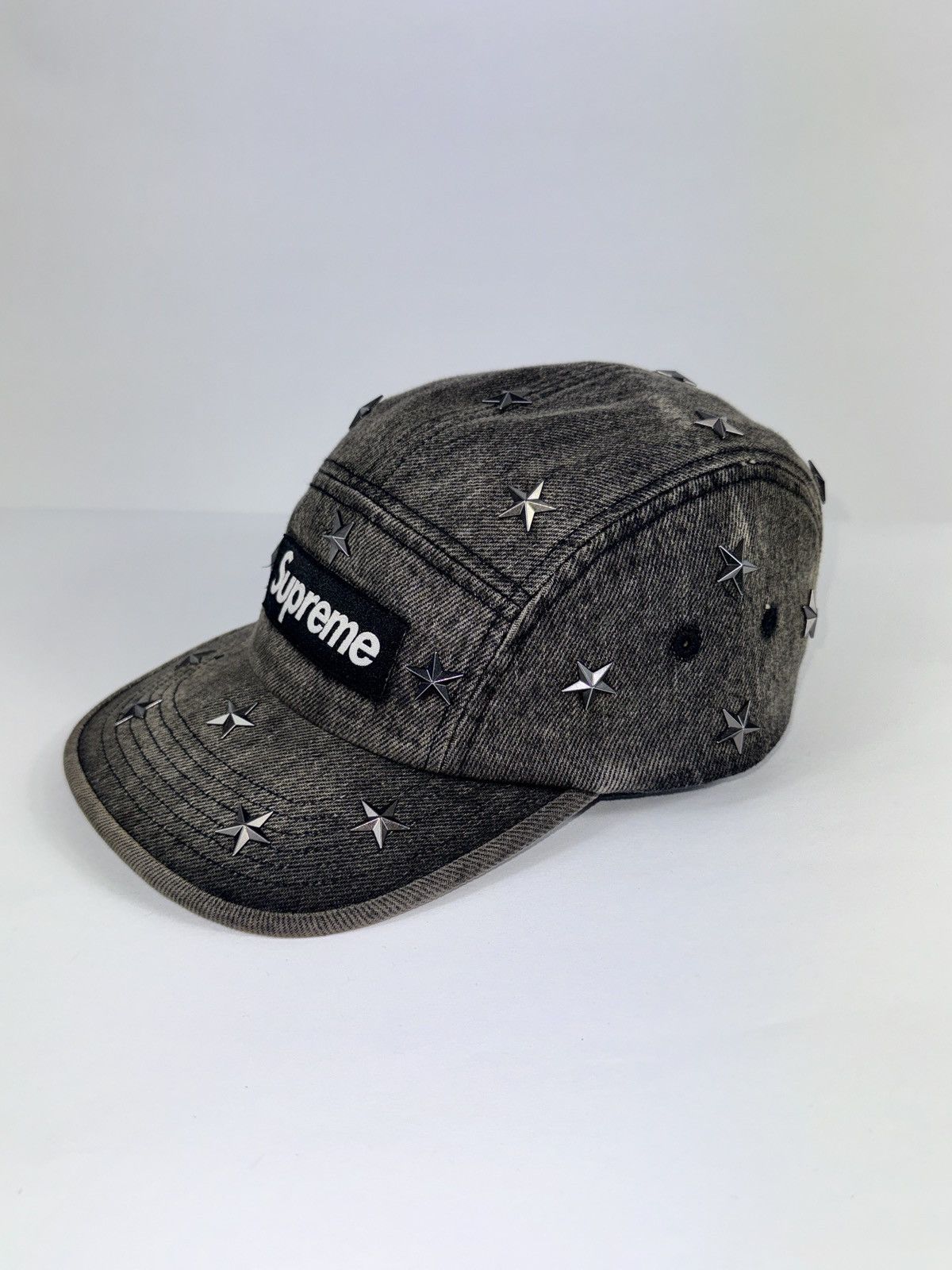 Supreme STAR STUDDED DENIM CAMP CAP Size ONE SIZE - 3 Thumbnail