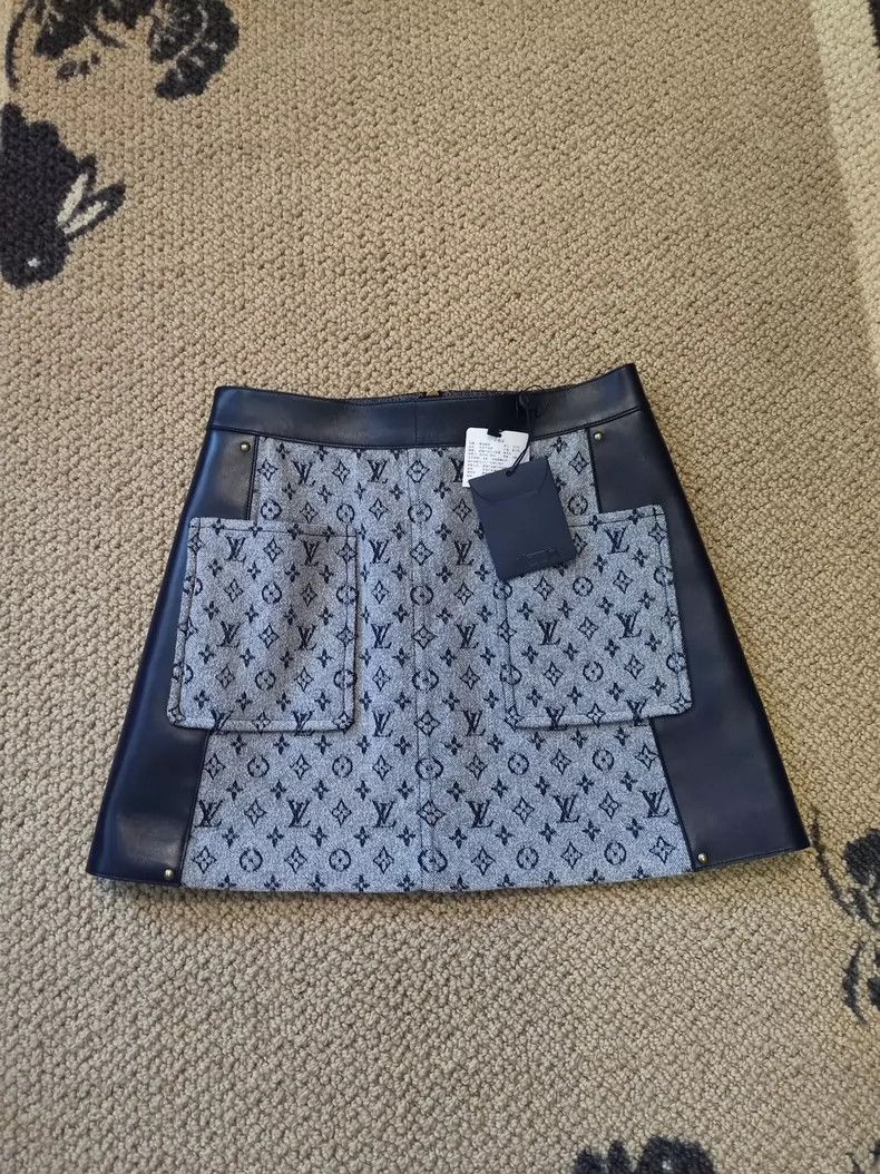 Louis Vuitton LV Gray Skirt Pants with Monogram Size US 36 / EU 52 - 1 Thumbnail