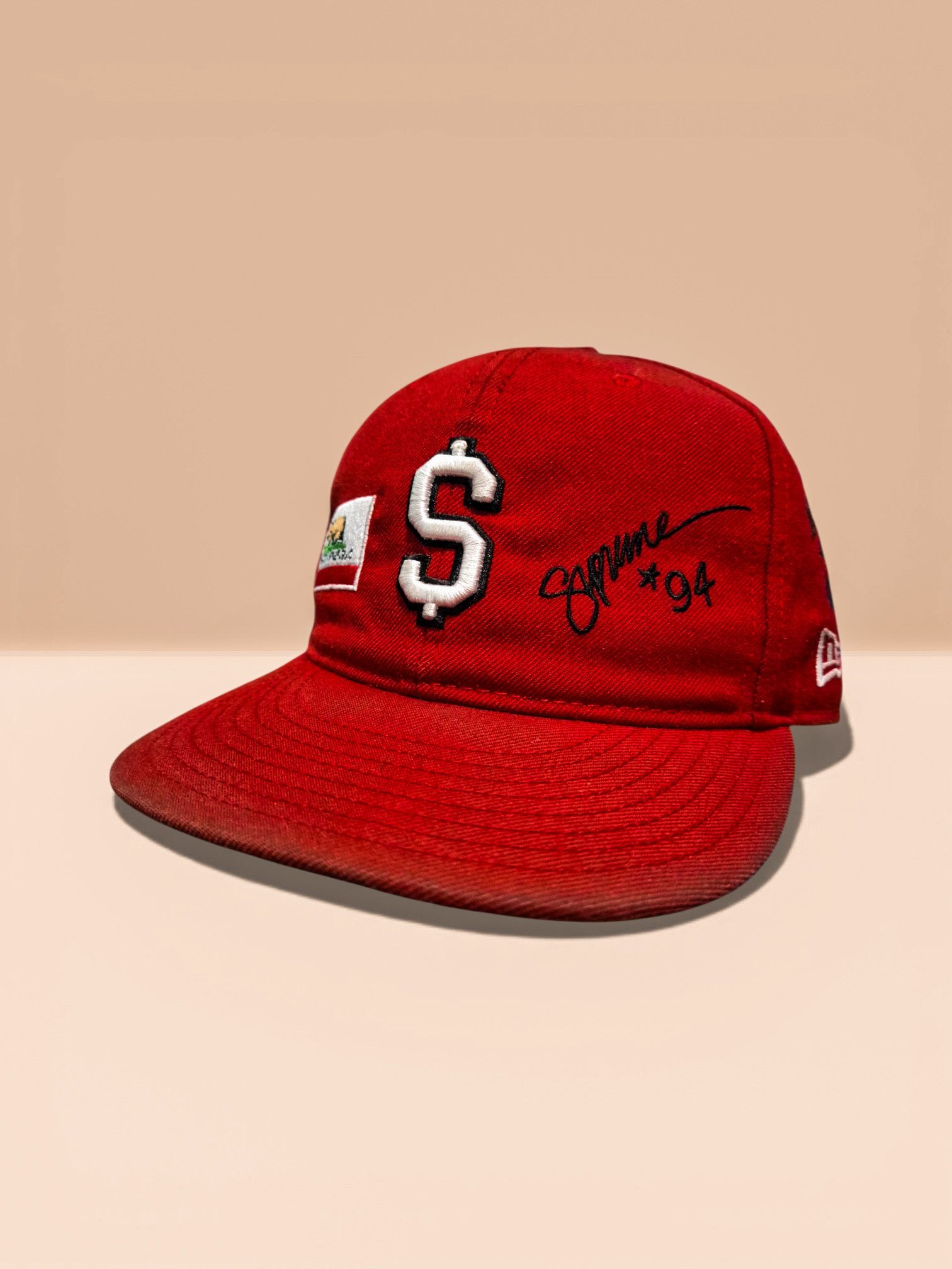 New Era × Supreme Supreme x New Era 2006 "Goodfellas" S Logo Fitted Hat Red Size ONE SIZE - 1 Thumbnail