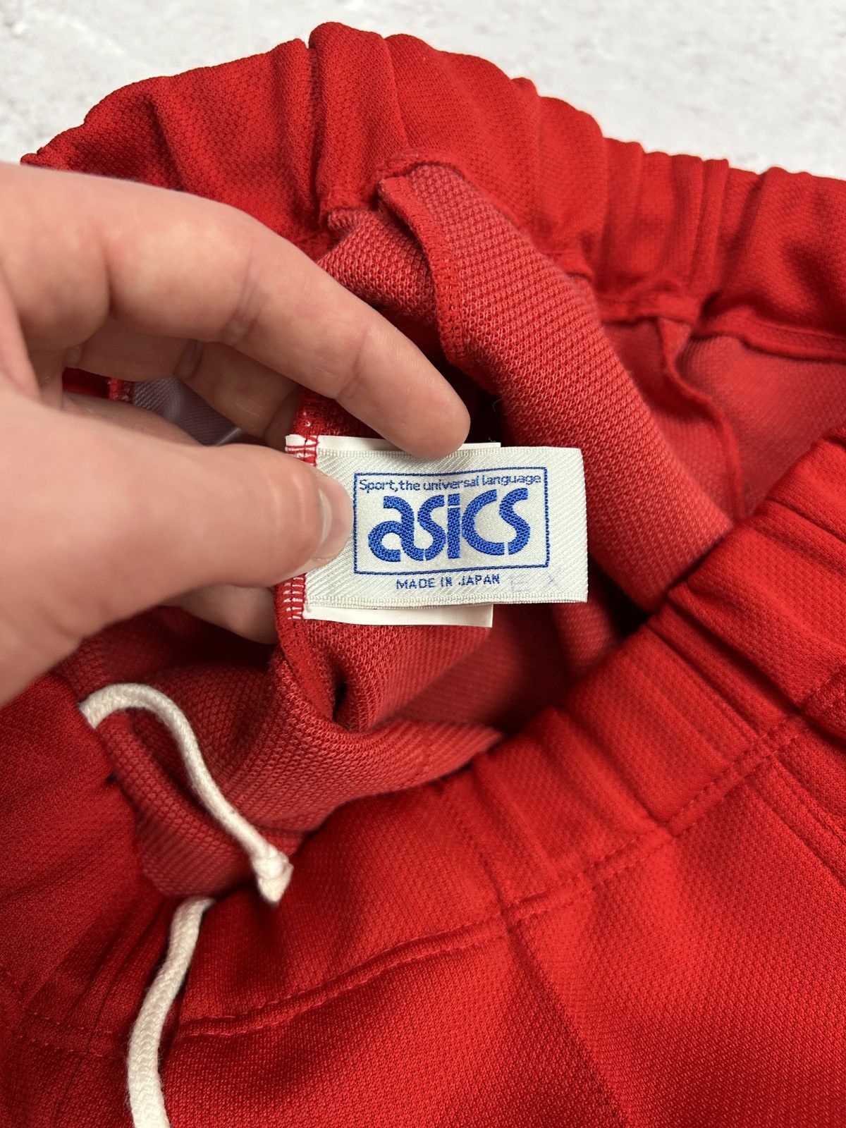 Asics × Japanese Brand × Vintage 🔥RARE VINTAGE ASICS MADE IN JAPAN RED BAGGY TRACK SUIT 80s🔥 Size US L / EU 52-54 / 3 - 20 Thumbnail