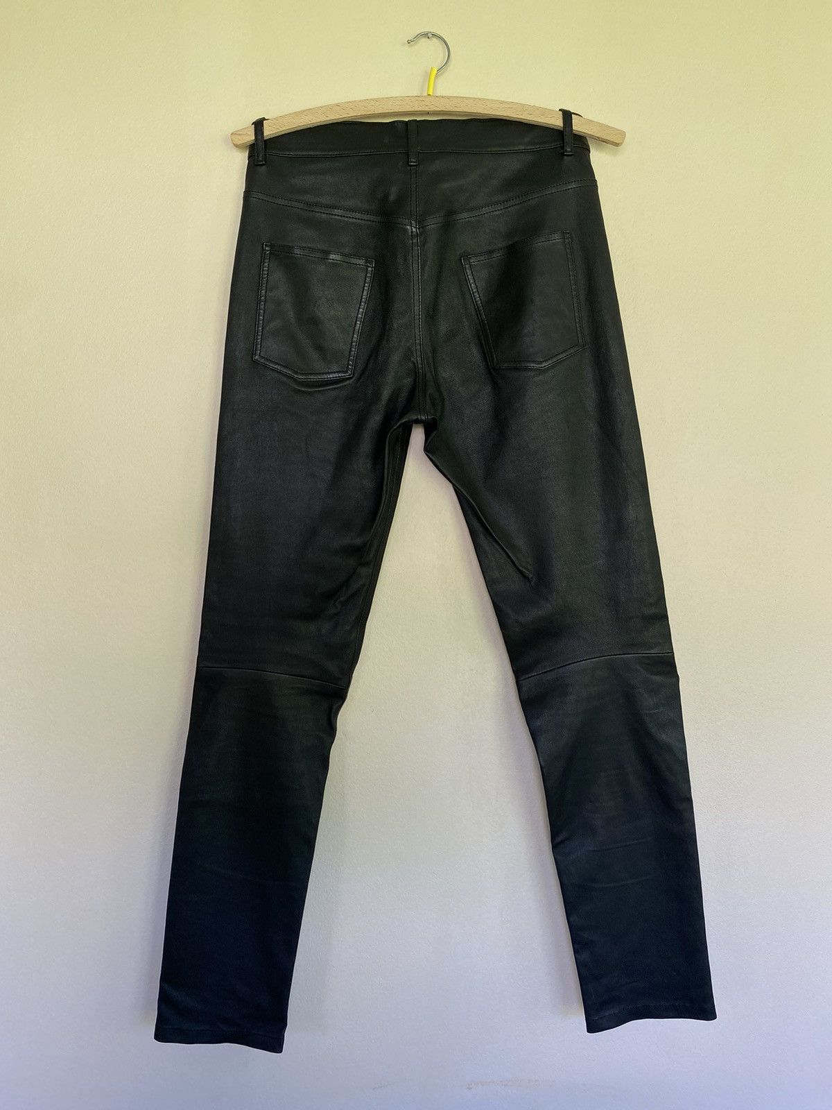 Alexander McQueen MCQ McQueen 00s Leather Pants Black IT42 Y2K Size 28" / US 6 / IT 42 - 2 Thumbnail