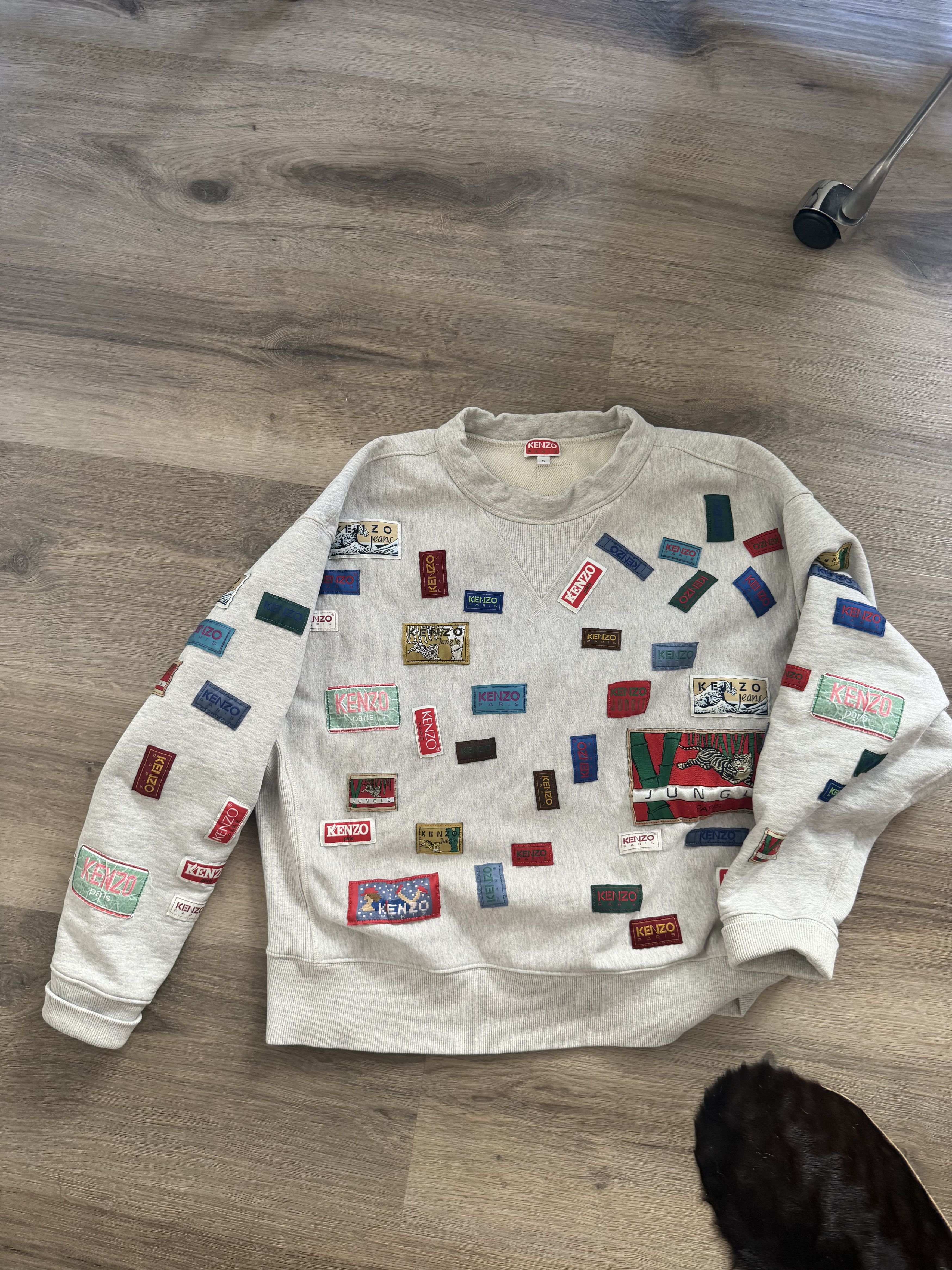 Kenzo KENZO Labels Crewneck Sweatshirt Size US S / EU 44-46 / 1 - 4 Thumbnail