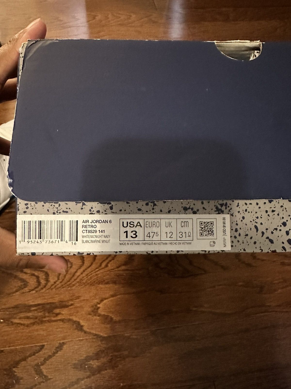 Jordan Brand Air Jordan 6 Midnight Navy Size US 13 / EU 46 - 7 Thumbnail