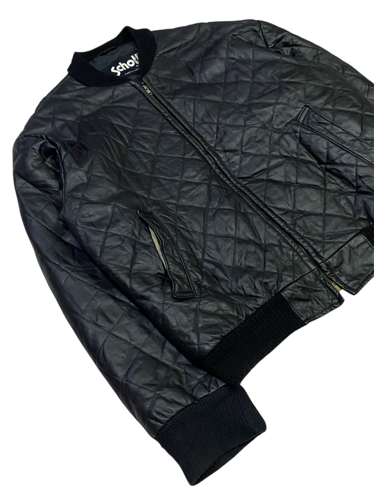 Schott Vintage 90s Schott NYC Leather Aviator Bomber Jacket Size US L / EU 52-54 / 3 - 22 Thumbnail