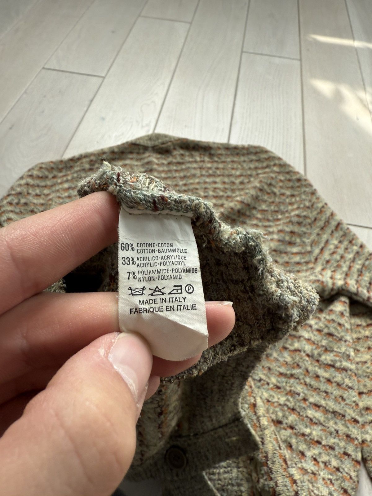 Missoni Missoni Example Multicolored Cable Knit Cardigan Sweater Size US L / EU 52-54 / 3 - 4 Thumbnail