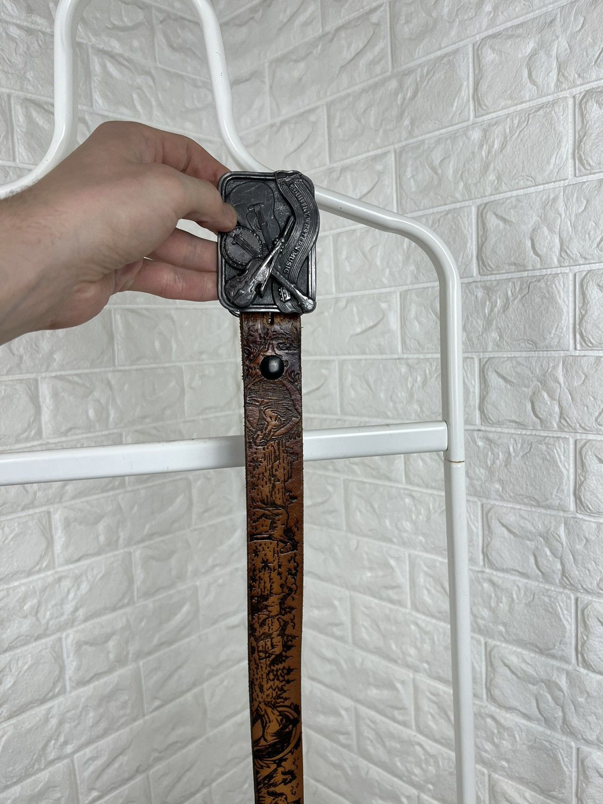 Cowboy Equipment × Vintage Country Western Music Buckle Belt Size ONE SIZE - 11 Thumbnail
