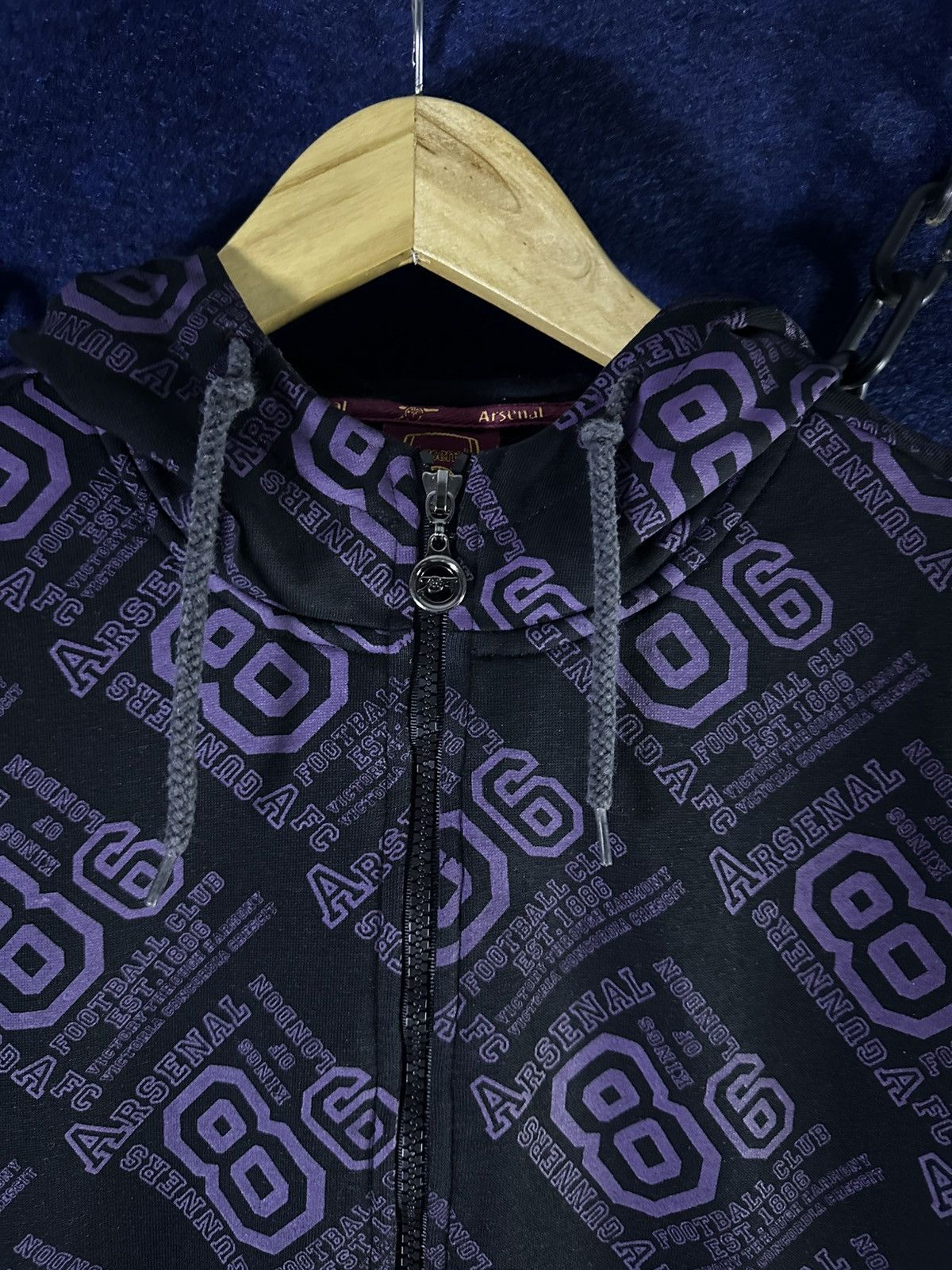 Nike Crazy Rare!!! Y2K Official Arsenal AOP Ziphoodie Size US M / EU 48-50 / 2 - 7 Thumbnail