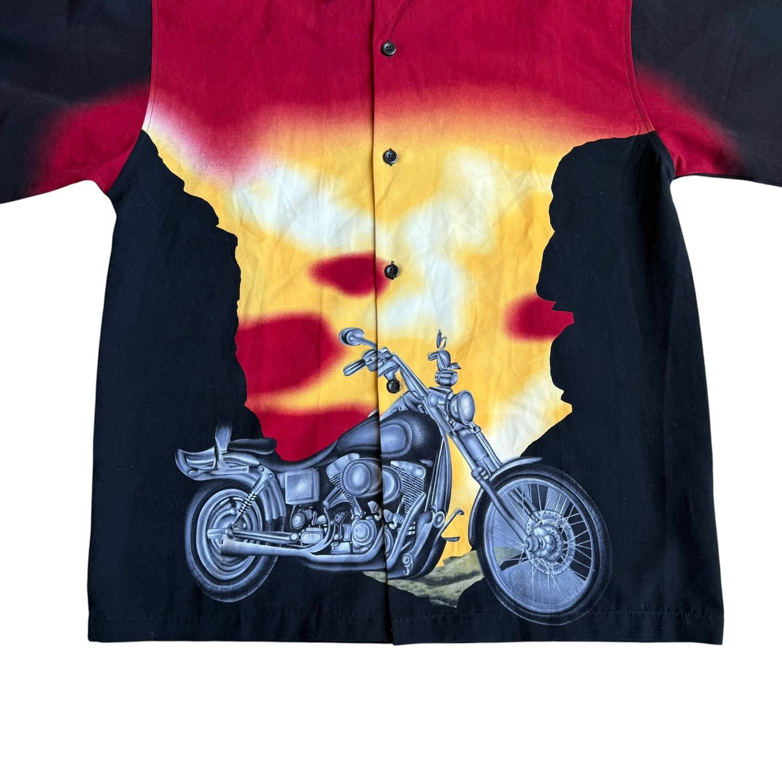 Vintage Vintage No Boundaries Motorcycle Button Up Mens Medium Size US M / EU 48-50 / 2 - 2 Thumbnail