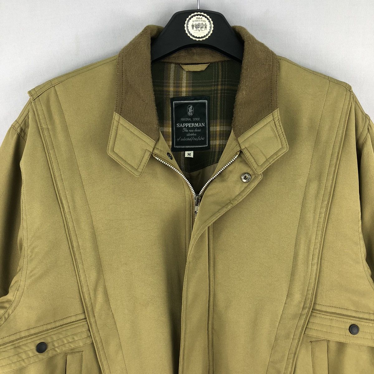 Japanese Brand Vintage 90's Casual Work Zipper Jacket Caramel by Sapperman Size US M / EU 48-50 / 2 - 8 Thumbnail