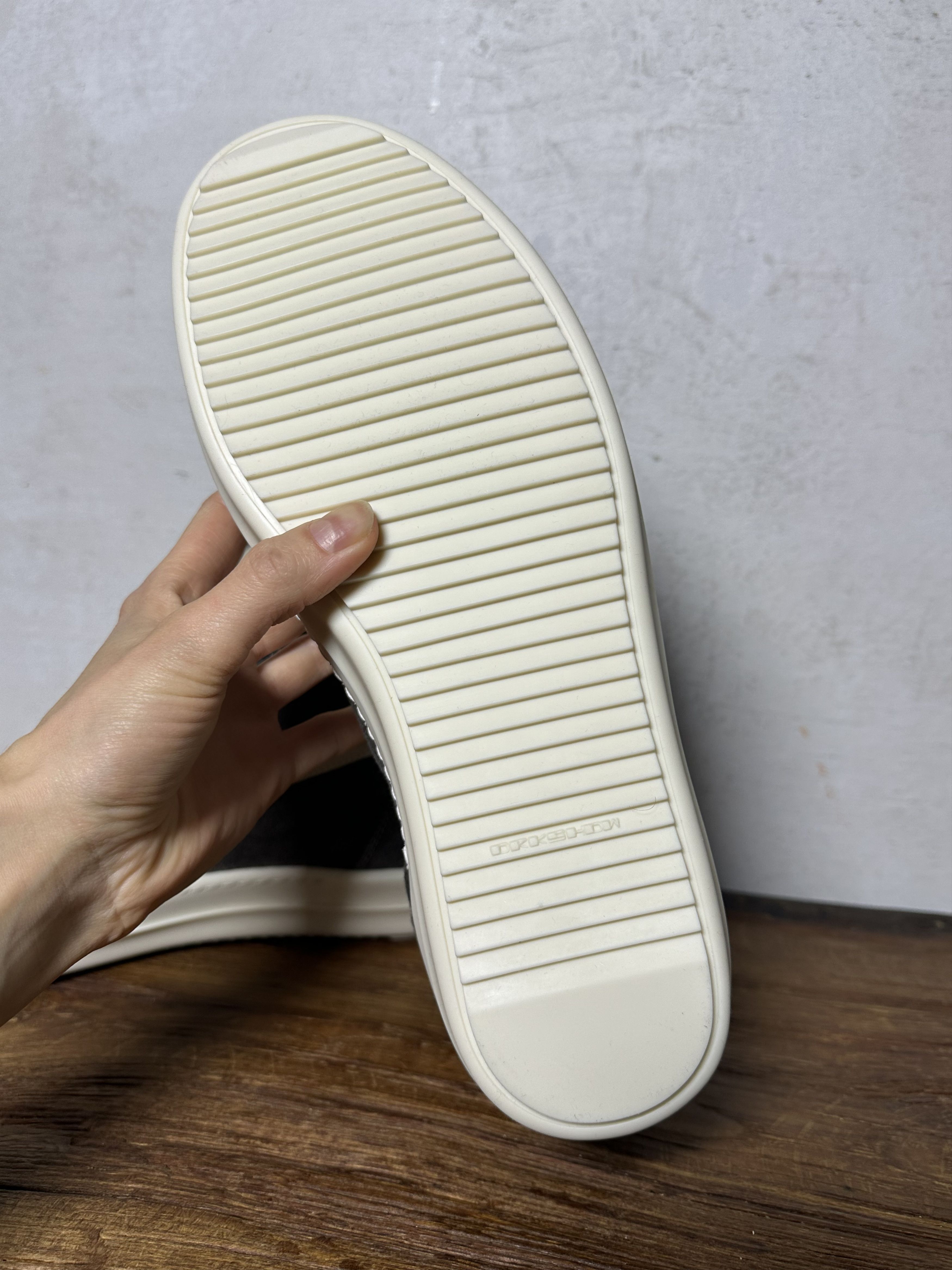 Rick Owens Drkshdw Rick Owens DRKSHDW Vitnage High Top Sneakers Dust Size US 12 / EU 45 - 7 Thumbnail