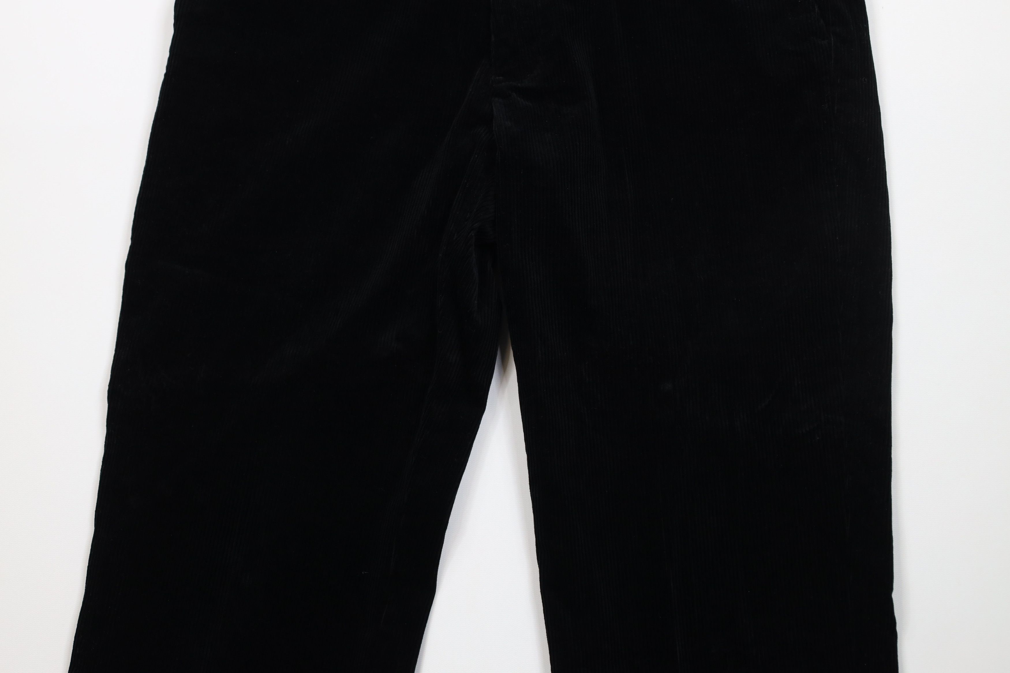 Ralph Lauren Vintage 90s Ralph Lauren Heavy Wide Leg Corduroy Pants Black Size US 36 / EU 52 - 3 Thumbnail