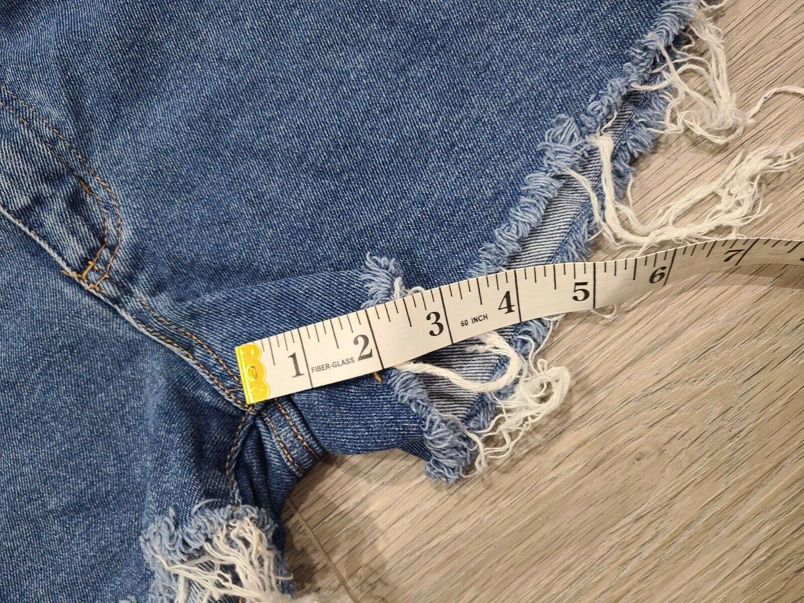 Designer Wild Fable Mom Shorts Jean Denim Size 4 Fringe Cut Off Size 27" / US 4 / IT 40 - 7 Thumbnail