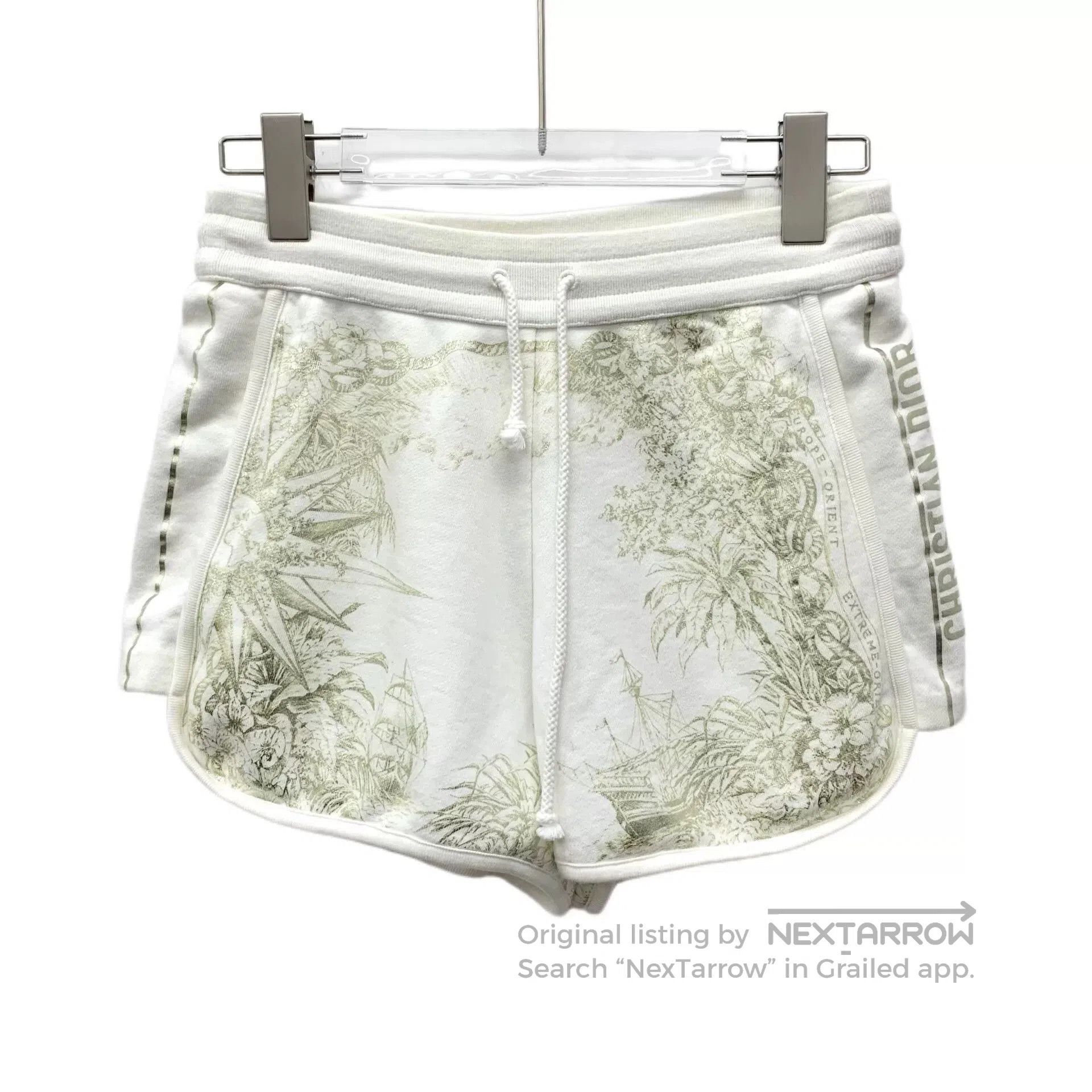 Dior christian dior white animal print shorts. Size 28" / US 6 / IT 42 - 1 Thumbnail