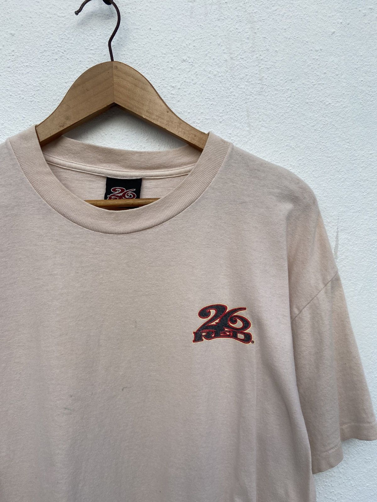 Hook-Ups 🔥 Vtg 90s Vintage Hooks up 26 Red t shirt streetwear USA Size US L / EU 52-54 / 3 - 3 Thumbnail