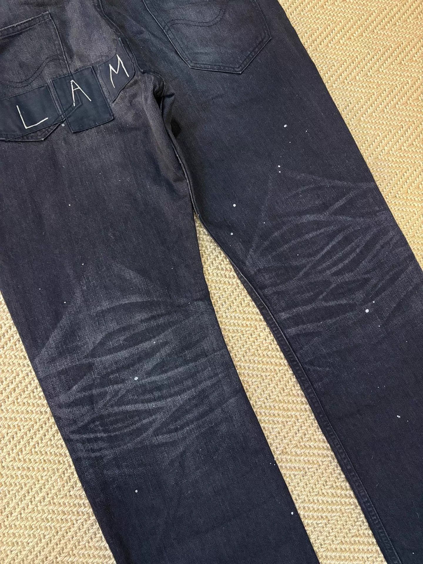 Wtaps Wtaps LAMF 09ss Trash Black Washed Spider Patchwork Jeans L Size US 34 / EU 50 - 7 Thumbnail