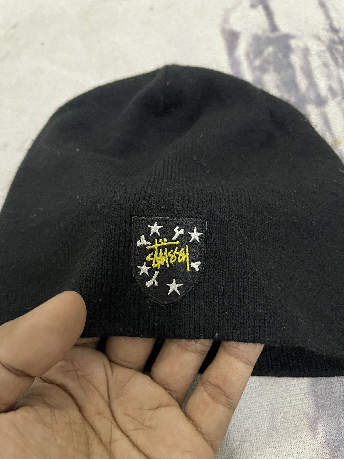 Stussy 90s STUSSY SMALL LOGO BEANIE HAT Size ONE SIZE - 4 Thumbnail