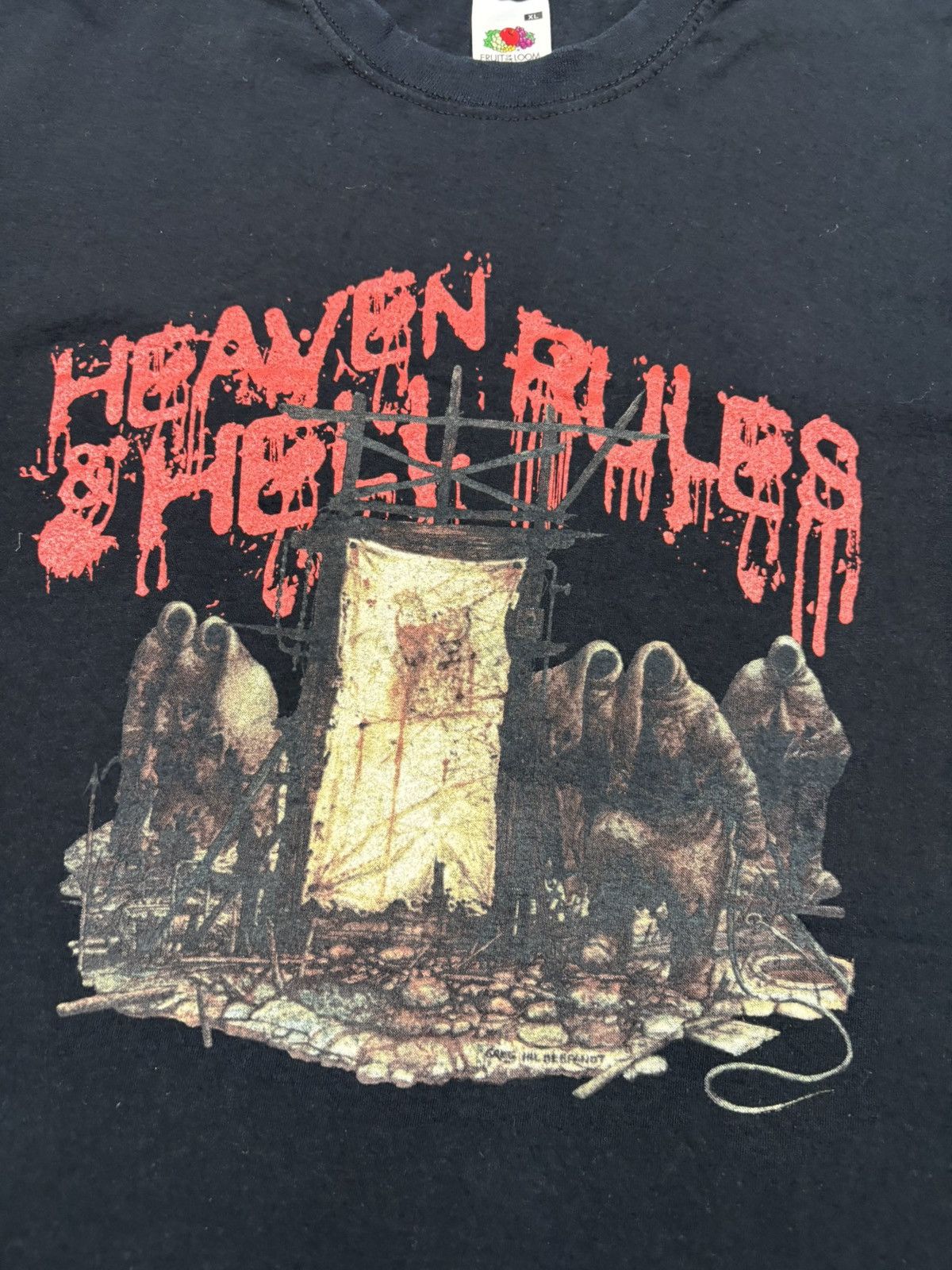 Band Tees Heaven & Hell Rules UK Tour 2007 Vintage Band T Shirt Rock Size US XL / EU 56 / 4 - 5 Thumbnail