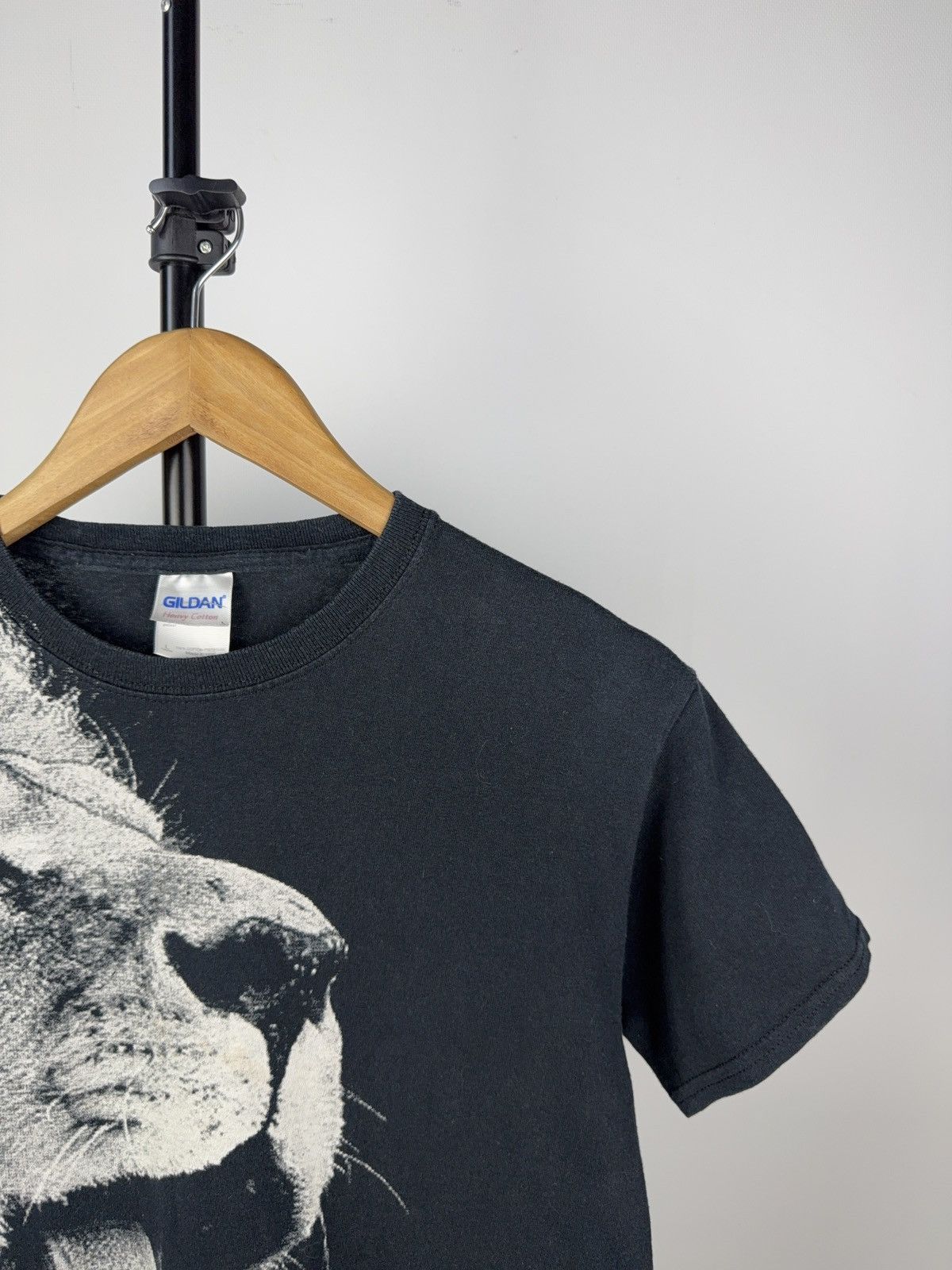 The Mountain × Vintage San Diego Zoo Lion Tee Black Big Graphic Animal Print Size L / US 10 / IT 46 - 3 Thumbnail