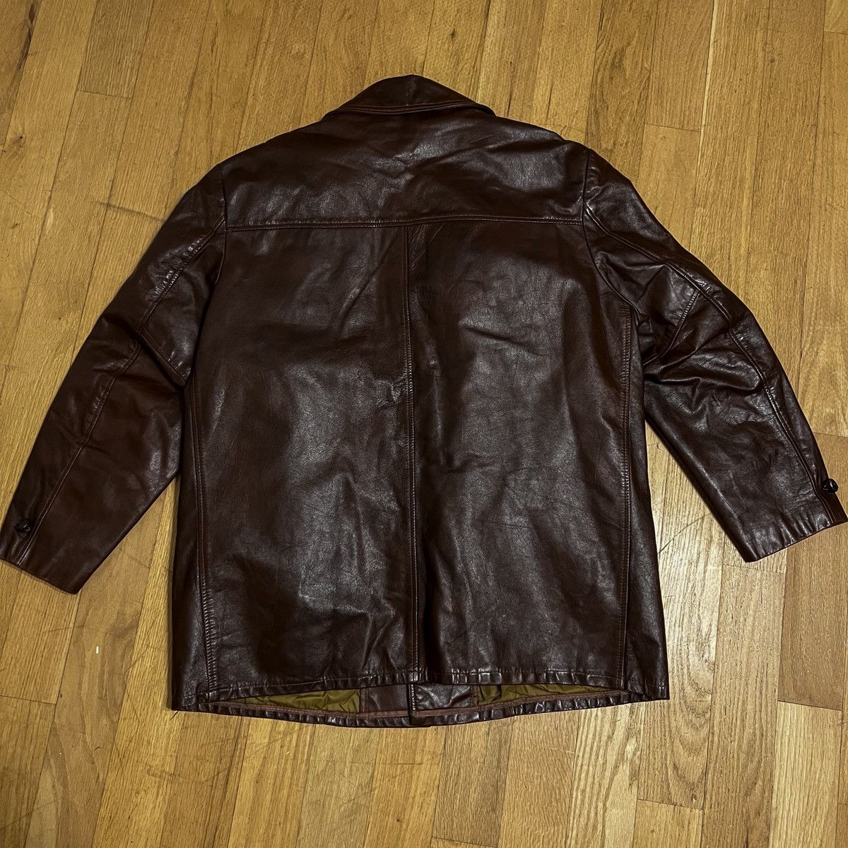Sears Sears The Leather Shop Vintage Brown Leather Coat Size 46 Size US XL / EU 56 / 4 - 5 Thumbnail