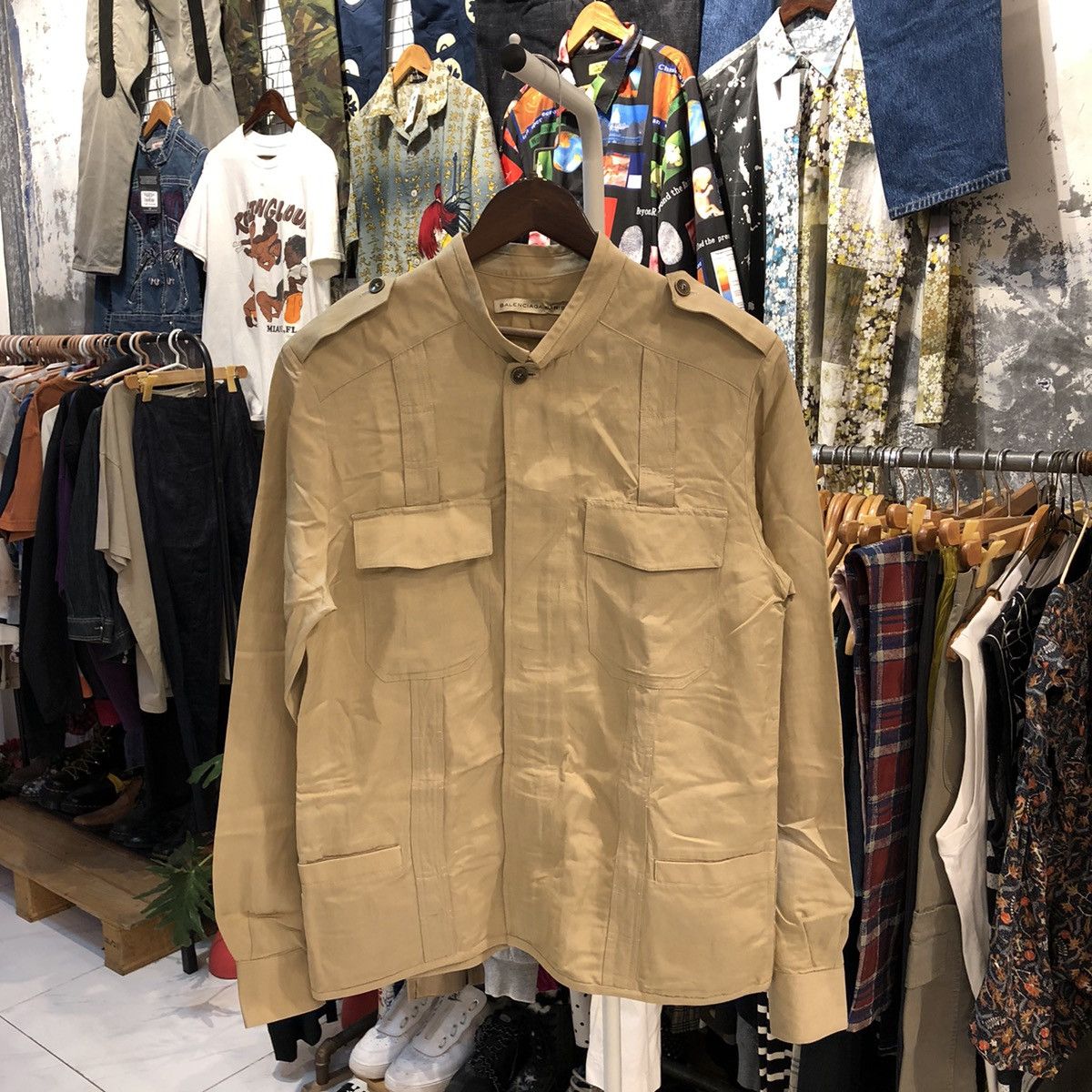 Balenciaga × Designer Balenciaga Military Jacket Size US S / EU 44-46 / 1 - 1 Thumbnail