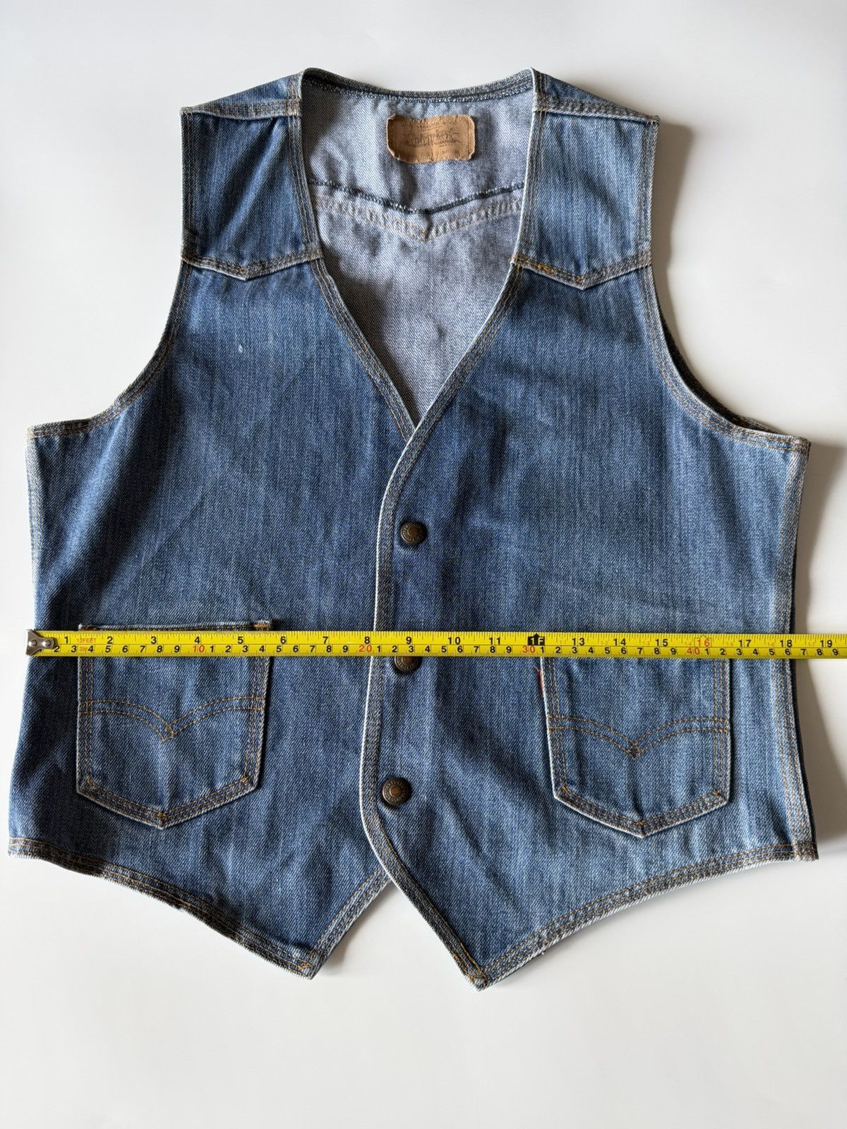 Levi's Vintage Clothing Levi’s vest jeans vintage Size 46R - 19 Thumbnail