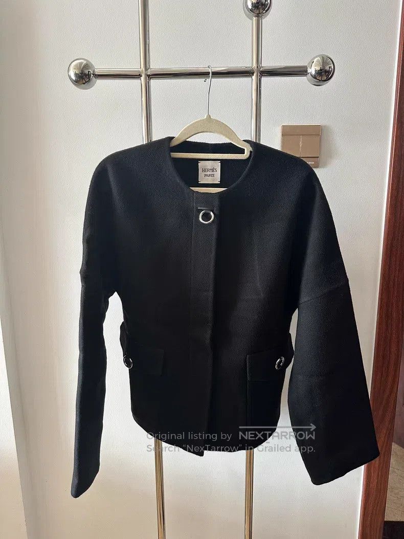 Hermes Hermes Cashmere Short Black Coat Size XS / US 0-2 / IT 36-38 - 3 Thumbnail