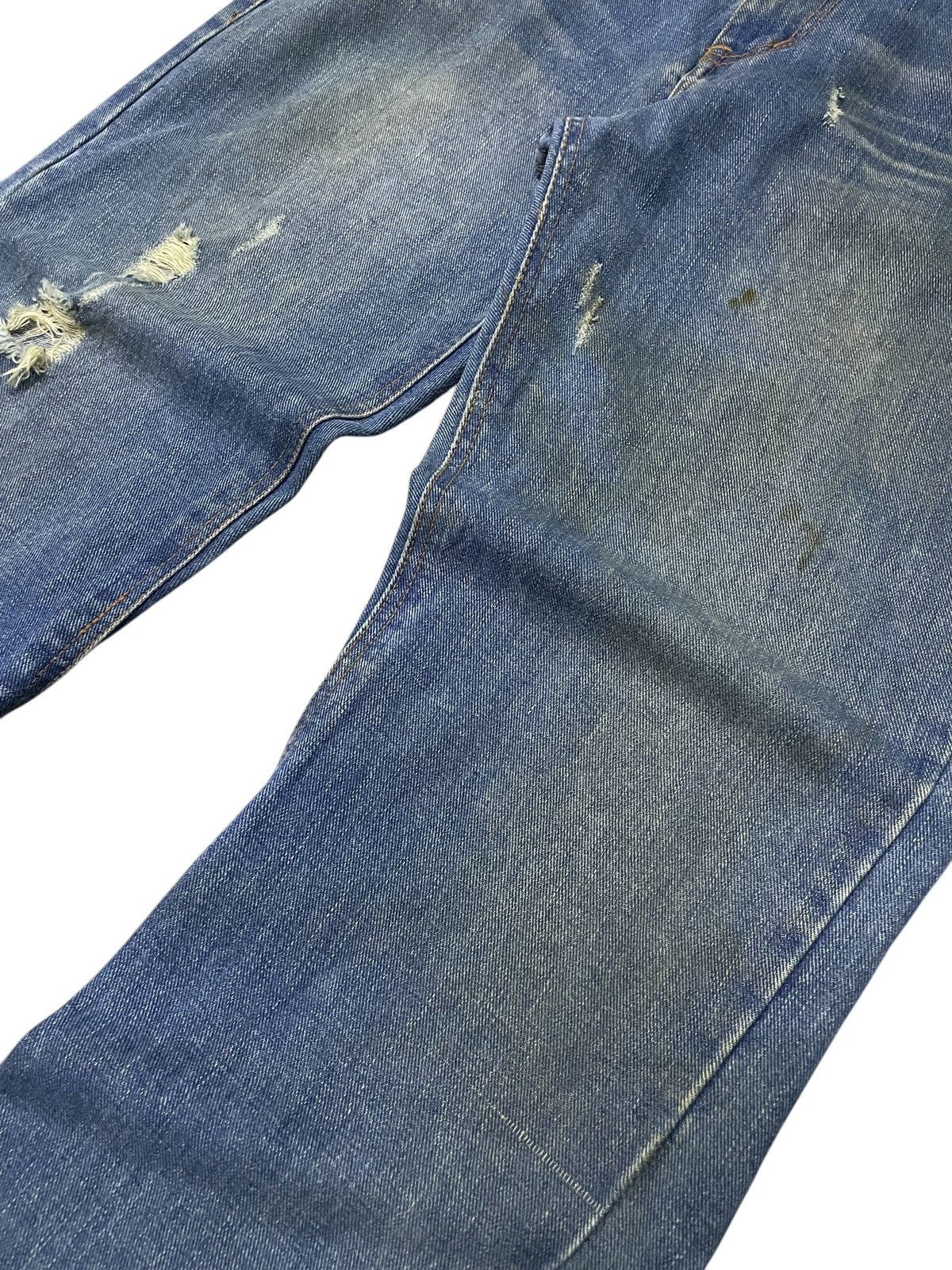 Japanese Brand × Le Grande Bleu (L.G.B.) × Tornado Mart Nylaus Japan Spiral Flare Studded Rhinestones Muddy Jeans Size US 32 / EU 48 - 8 Thumbnail