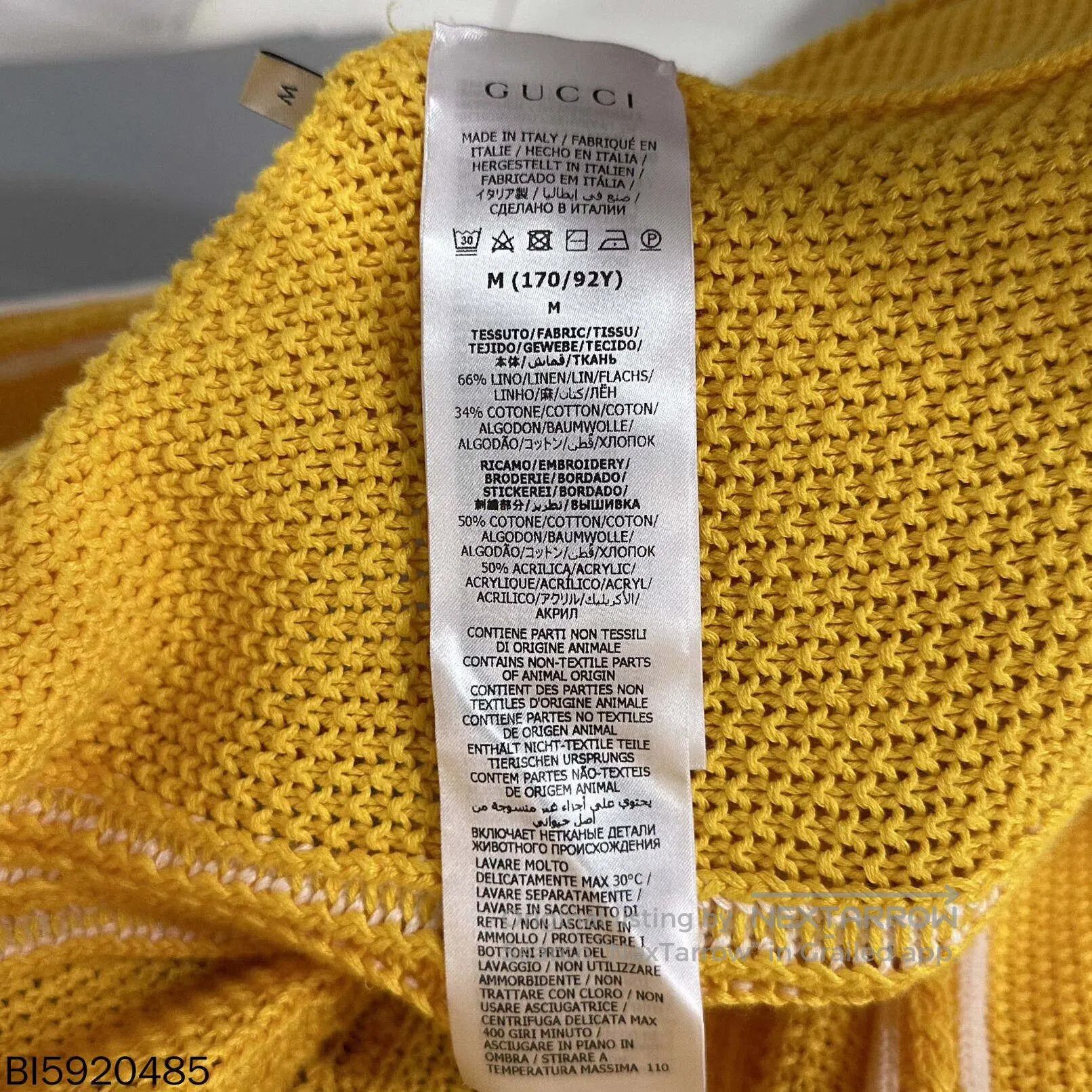Gucci adidas gucci yellow knit cardigan. Size US M / EU 48-50 / 2 - 4 Thumbnail