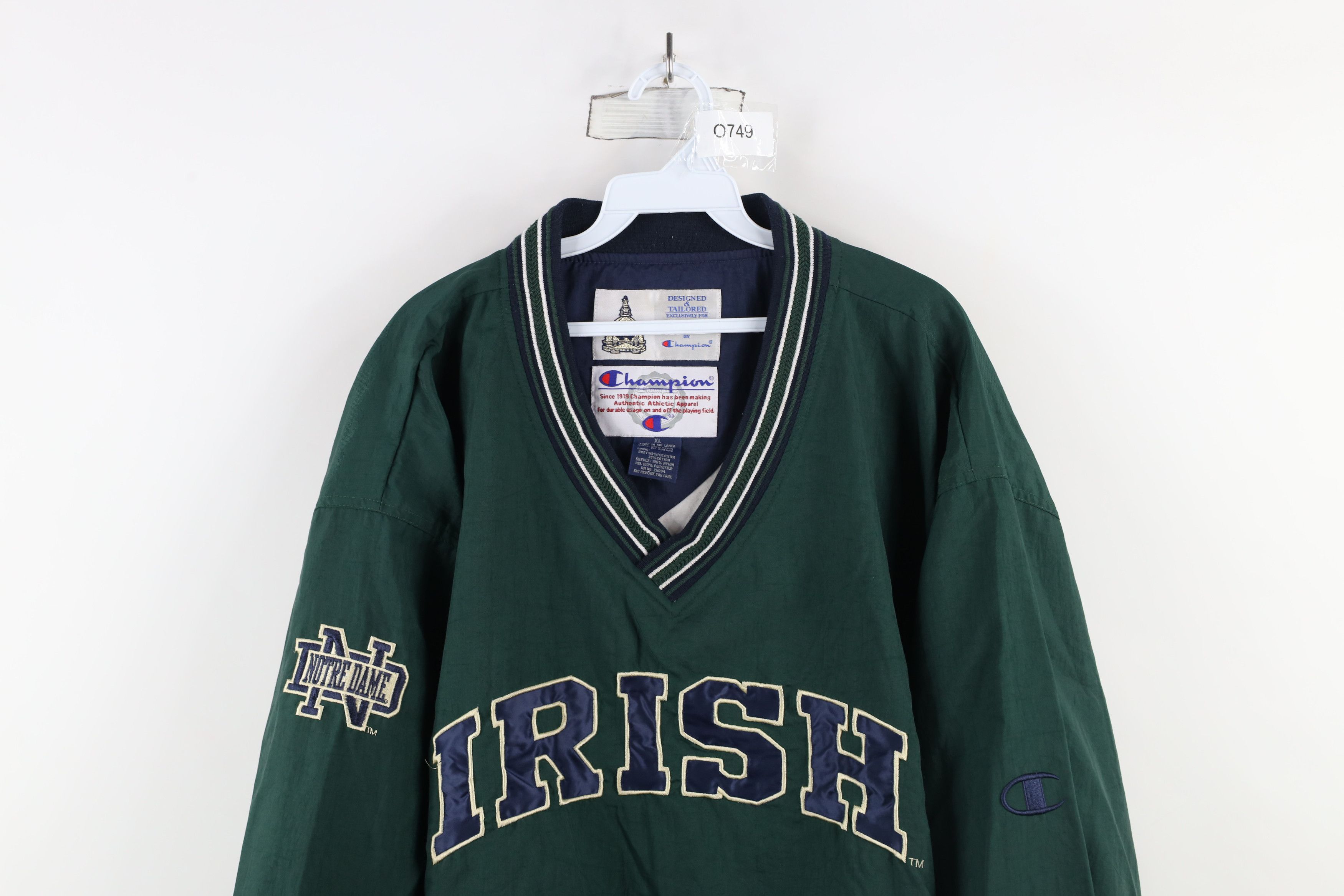 Champion × Vintage Vintage 90s Champion Dame University Windbreaker Jacket Size US XL / EU 56 / 4 - 2 Thumbnail