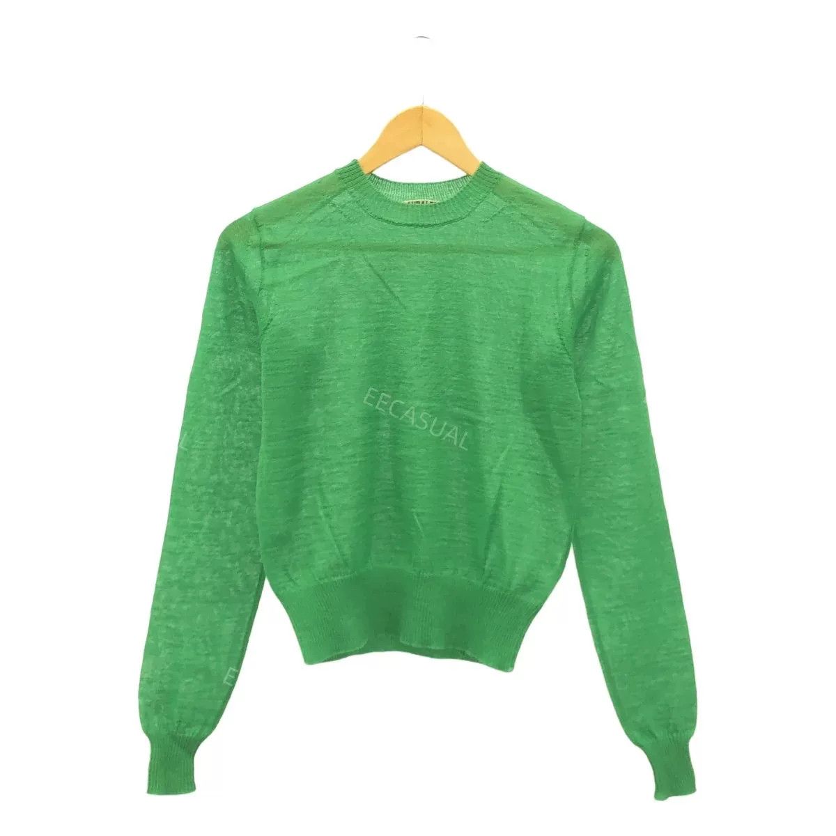 Auralee Green Merino Wool Crew Neck Sweater Size S / US 4 / IT 40 - 1 Thumbnail