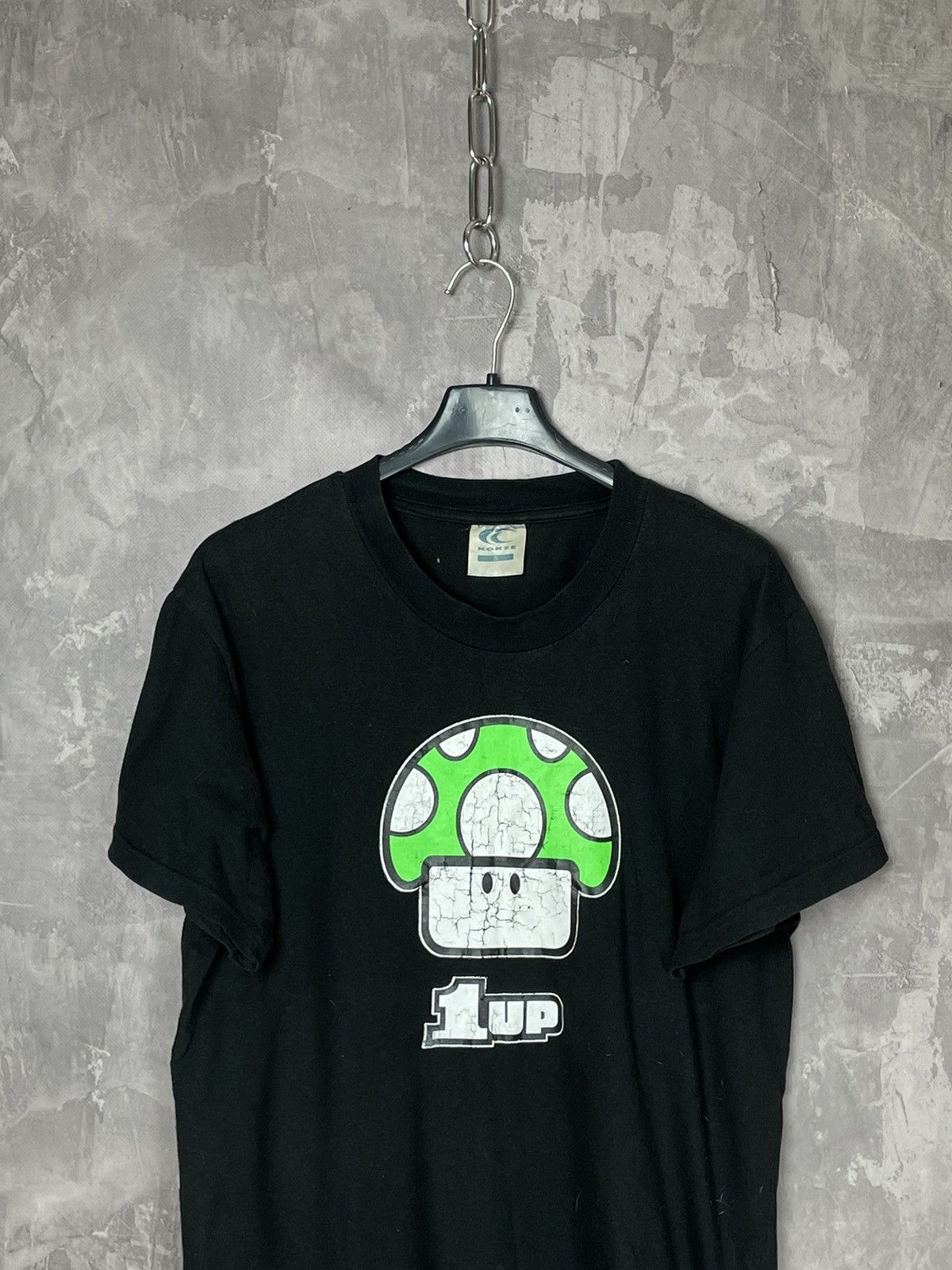 Nintendo × The Game × Vintage Vintage 90s 1UP Mushroom Super Mario Nintendo Faded T-Shirt Size US S / EU 44-46 / 1 - 2 Thumbnail