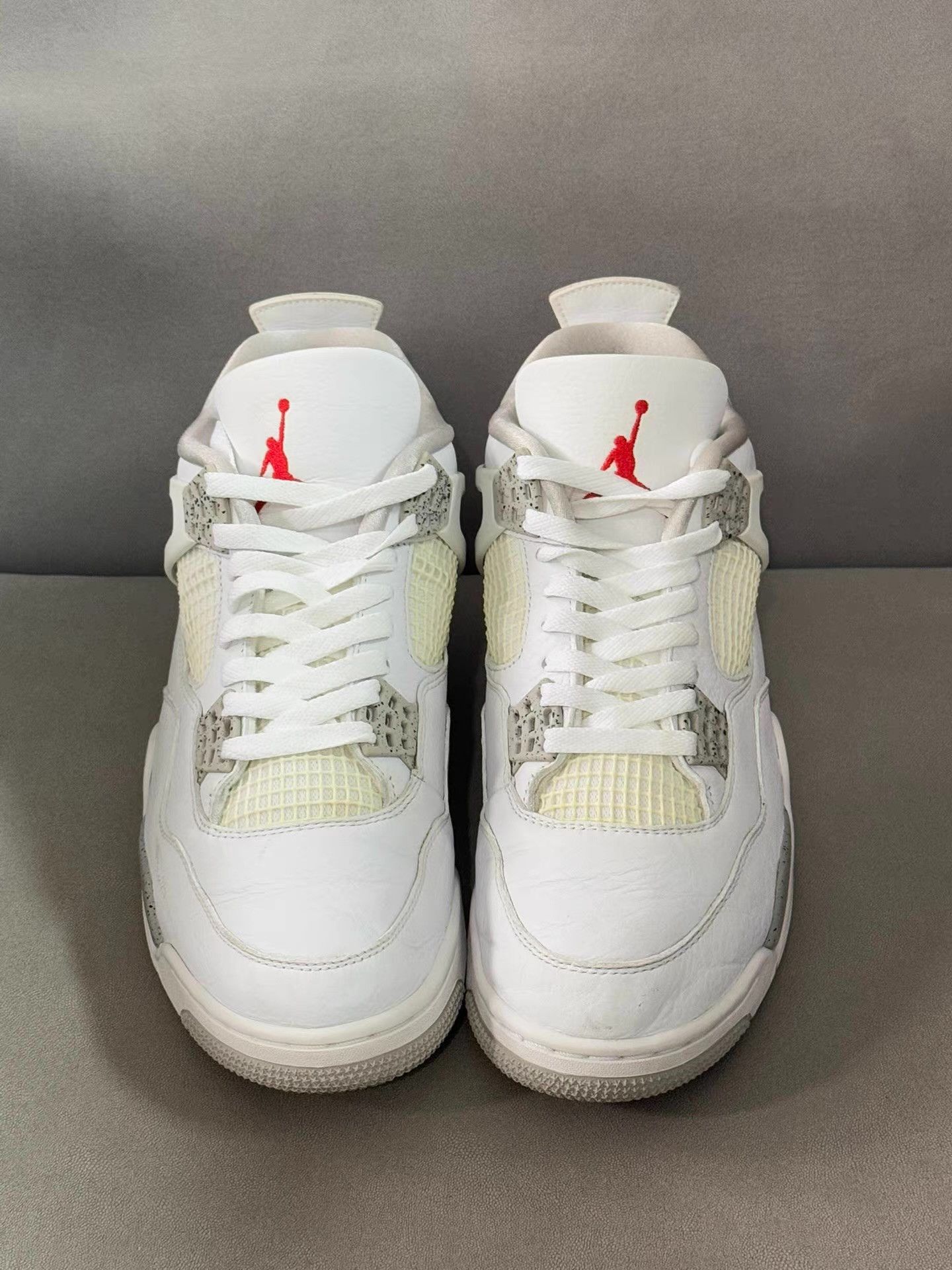 Nike Jordan Air Jordan 4 "White Oreo" Comfortable mid-top Ｑ20 Size US 10 / EU 43 - 2 Thumbnail